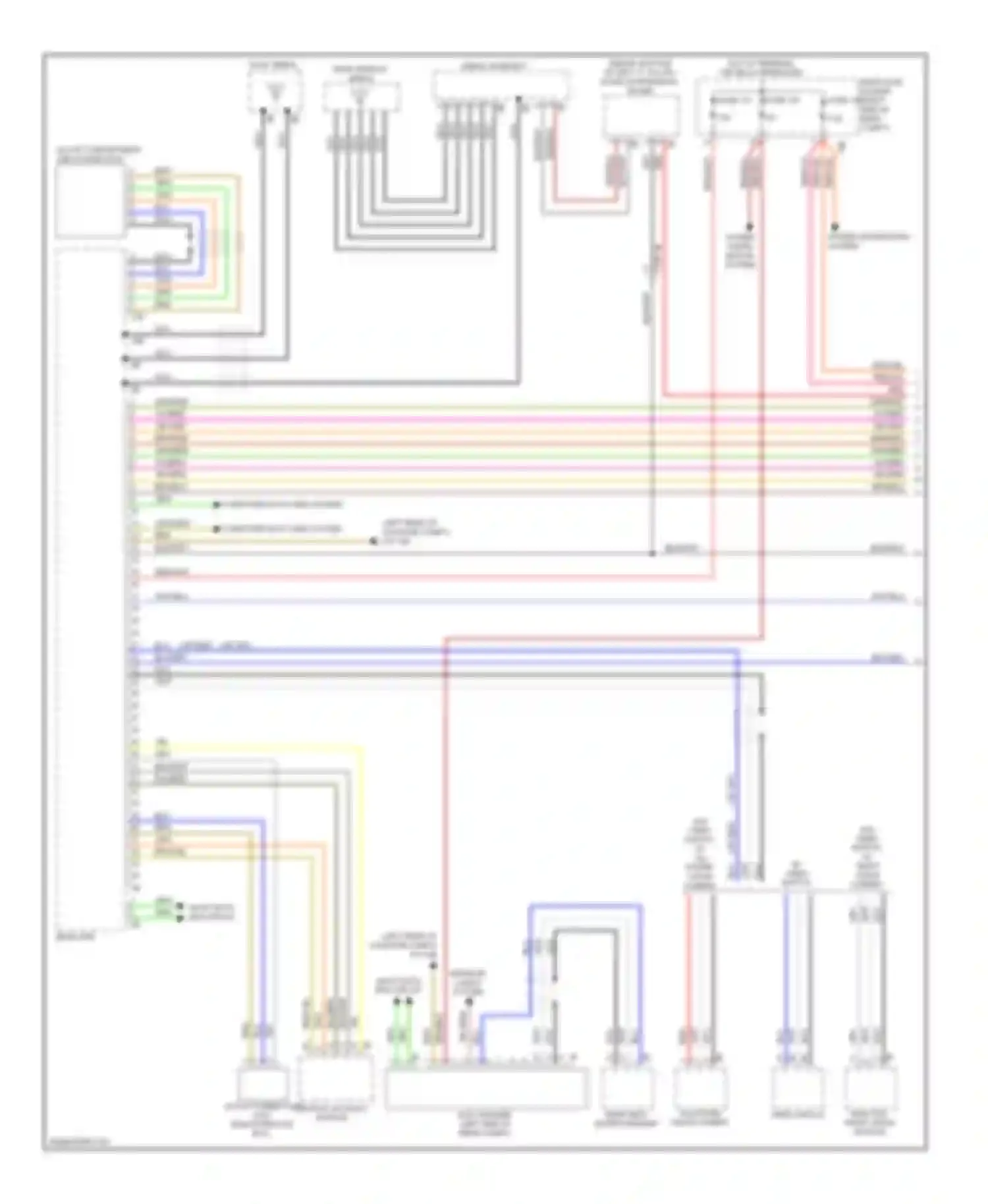 5 series BMW F10/F11 (2009-2013): Navigation circuit, basic with hifi radio (1 of 2)