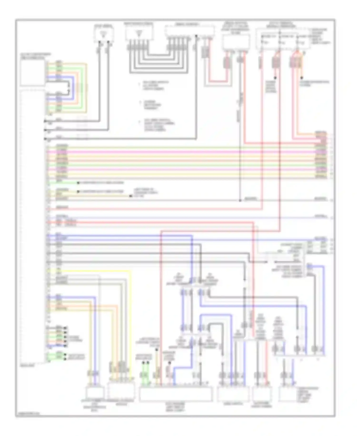 5 series BMW F10/F11 (2009-2013): Navigation circuit, high with hifi radio (1 of 2)