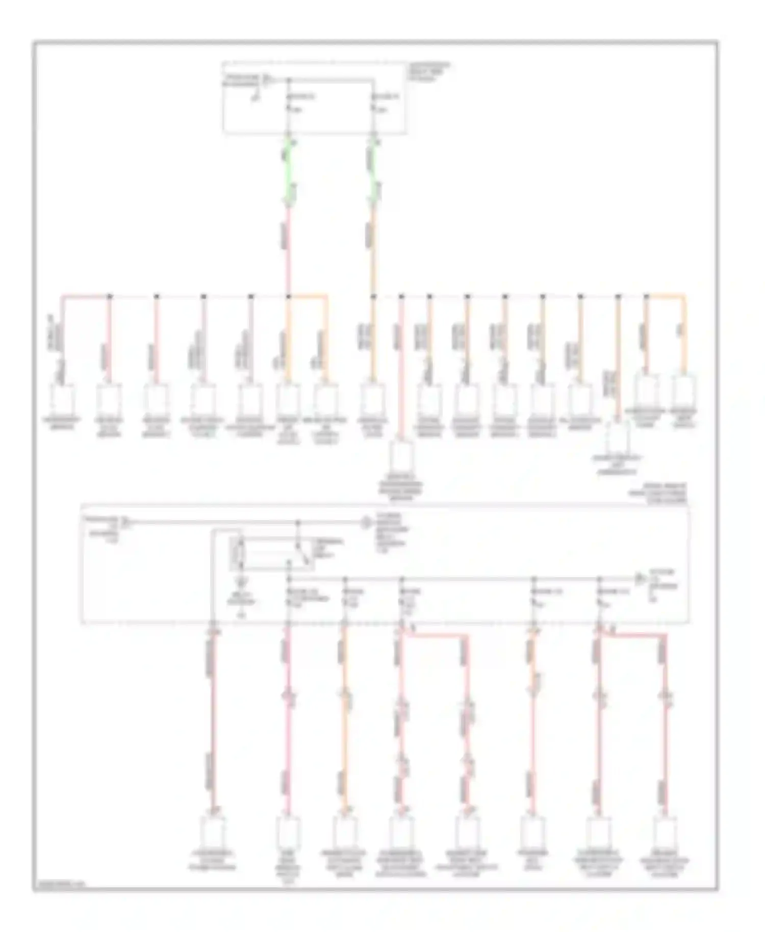 5 series BMW F10/F11 (2009-2013): Power distribution circuit (5 of 7)