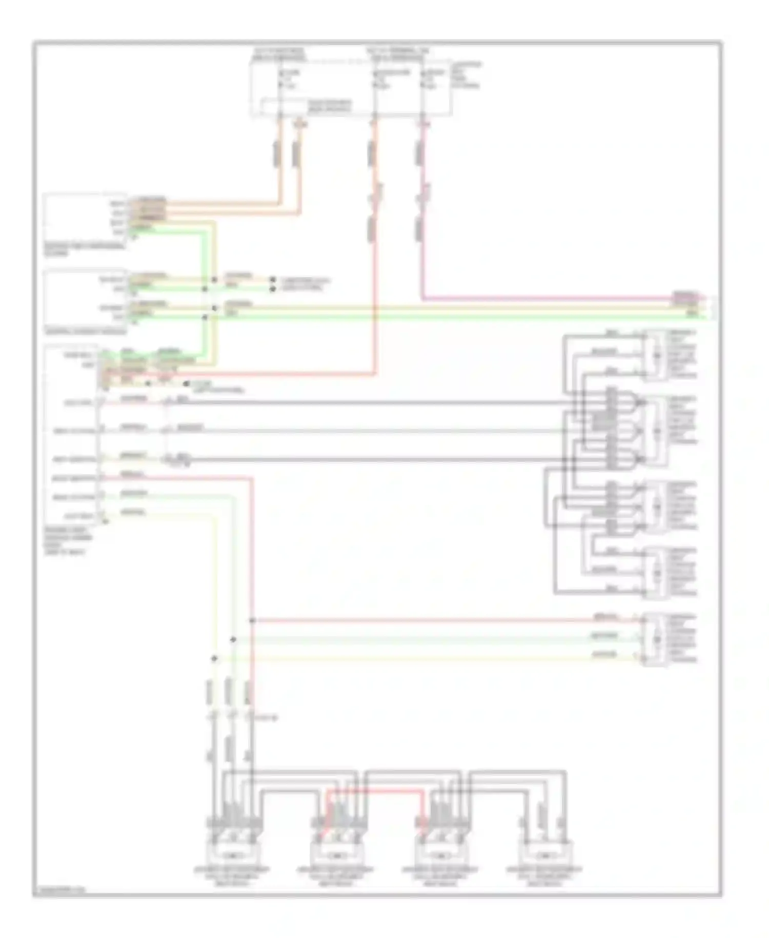 5 series BMW F10/F11 (2009-2013): Front seat ventilation circuit (1 of 2)
