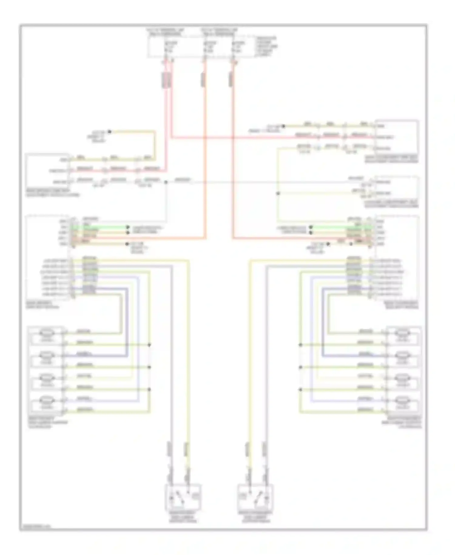5 series BMW F10/F11 (2009-2013): Rear lumbar circuit, without massage