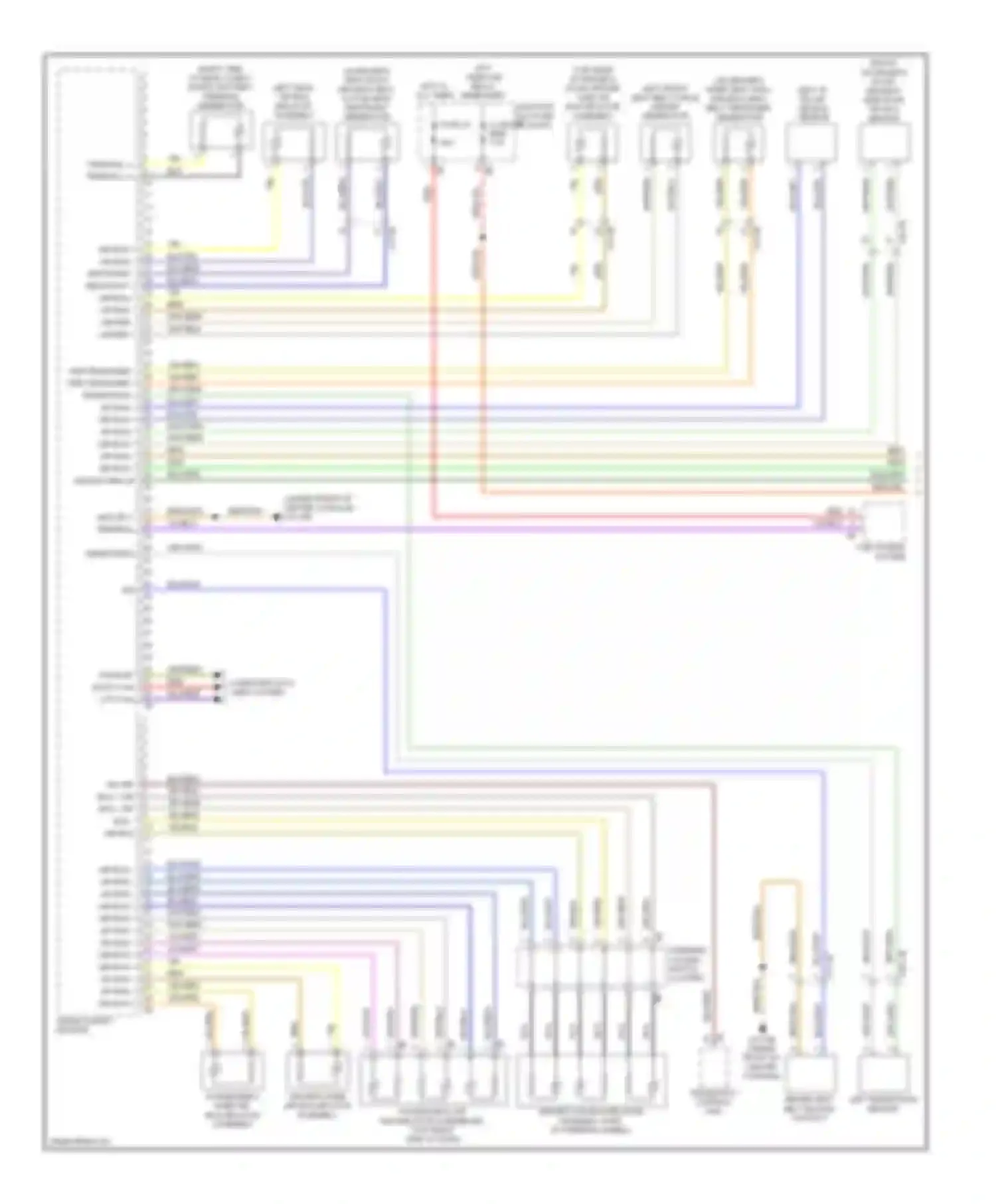 5 series BMW F10/F11 (2009-2013): Supplemental restraints circuit (1 of 2)
