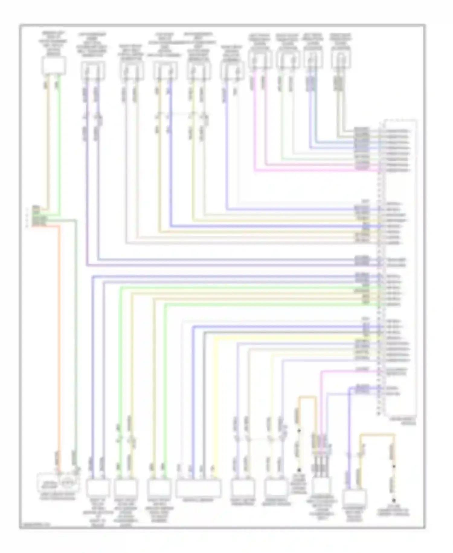 5 series BMW F10/F11 (2009-2013): Supplemental restraints circuit (2 of 2)