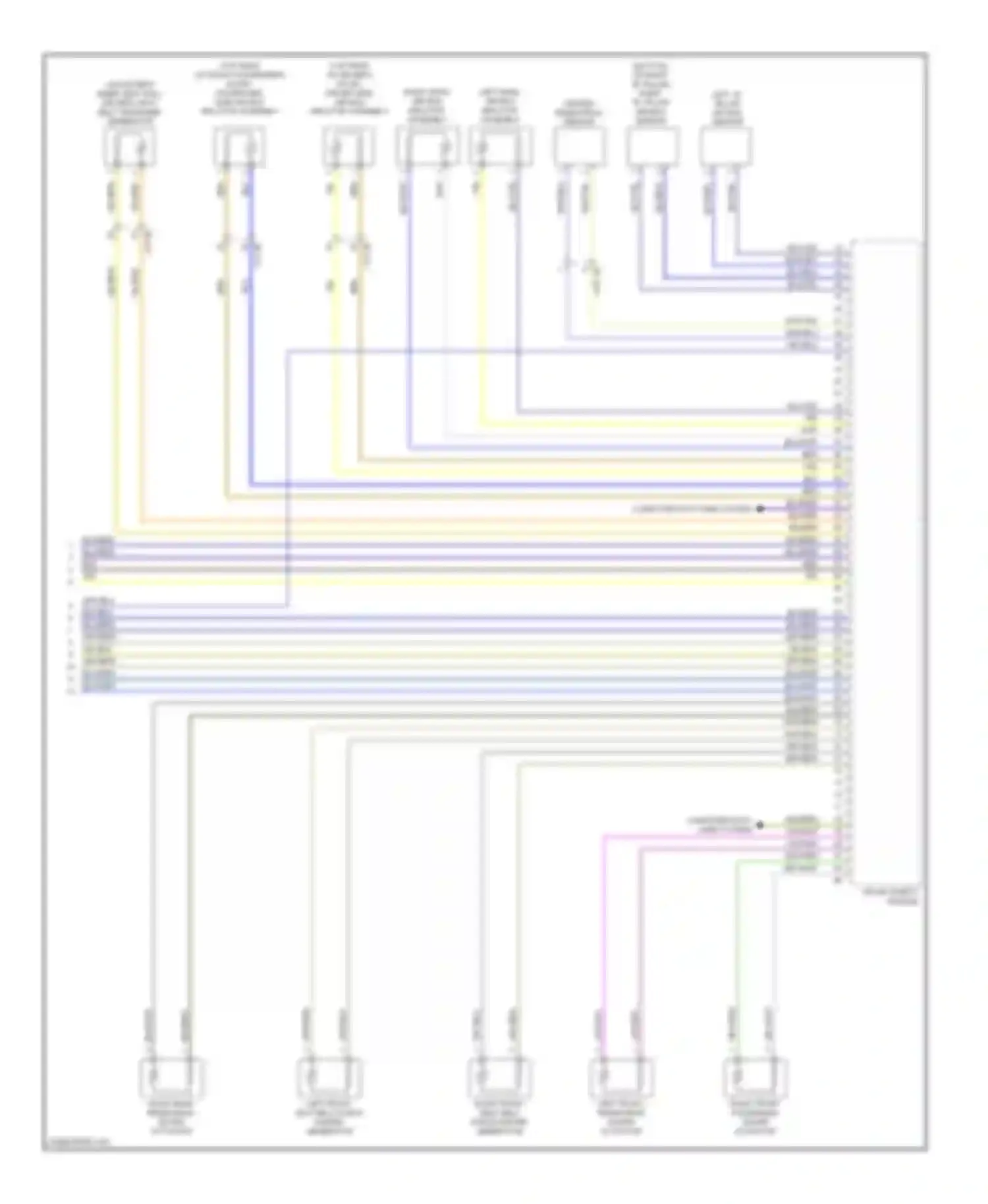 5 series BMW F10/F11 (2009-2013): Supplemental restraints circuit (3 of 3)