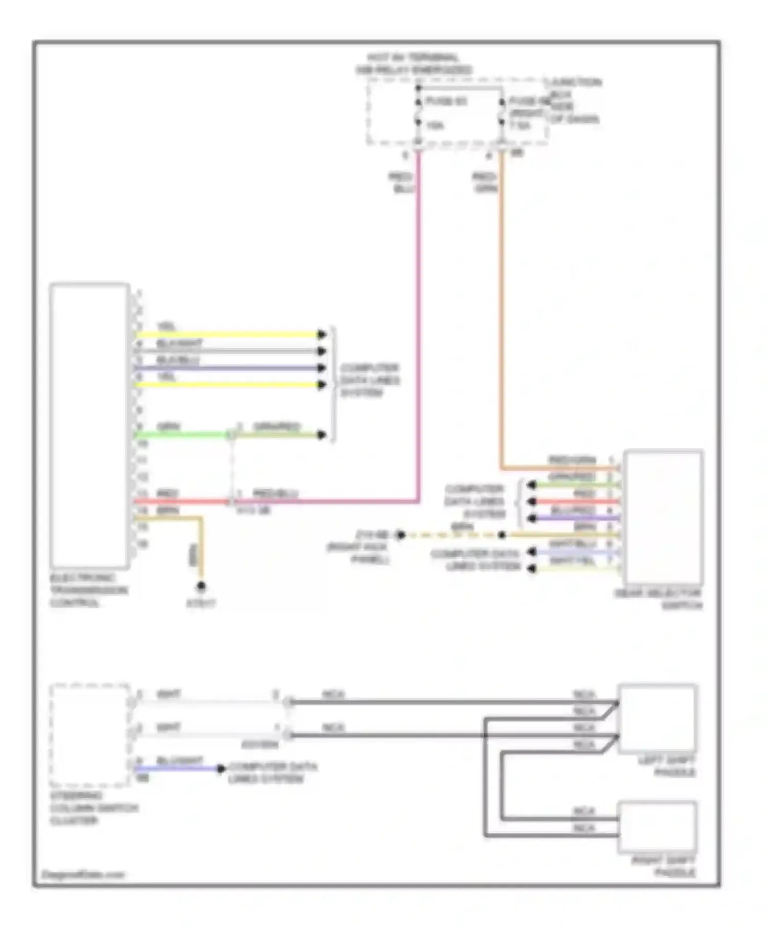 5 series BMW F10/F11 (2009-2013): A/t circuit