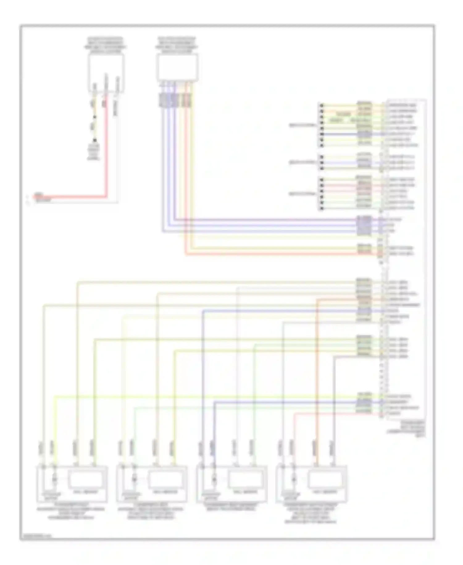 Wiring diagram 1 2 3 4 5 6 7 8 sw sig sw sig sw sig sw sig for BMW 5 series F10/F11 (2009-2013) (1 of 1)