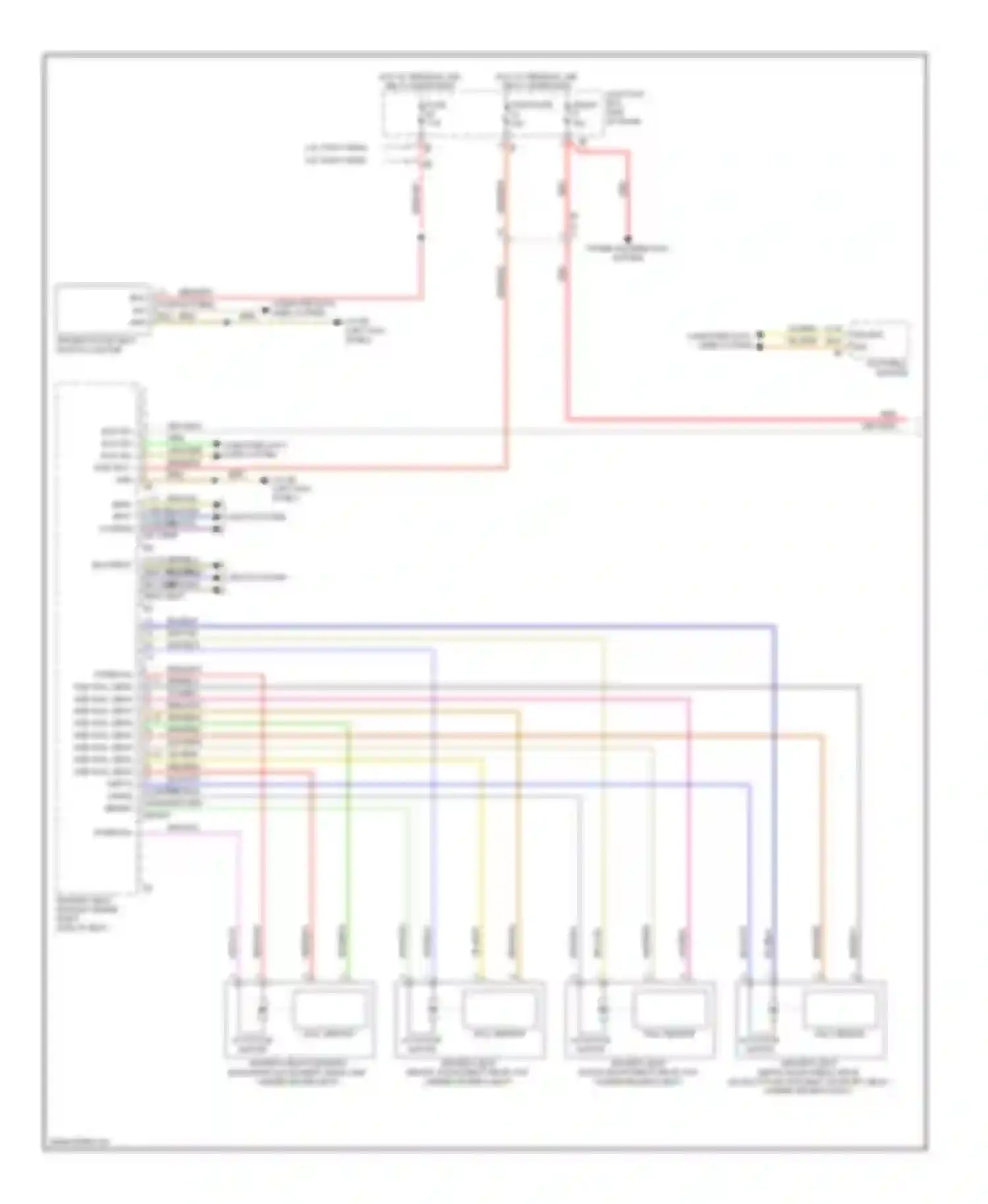 Wiring diagram 4.4l twin turbo 3.0l twin turbo for BMW 5 series F10/F11 (2009-2013) (1 of 4)