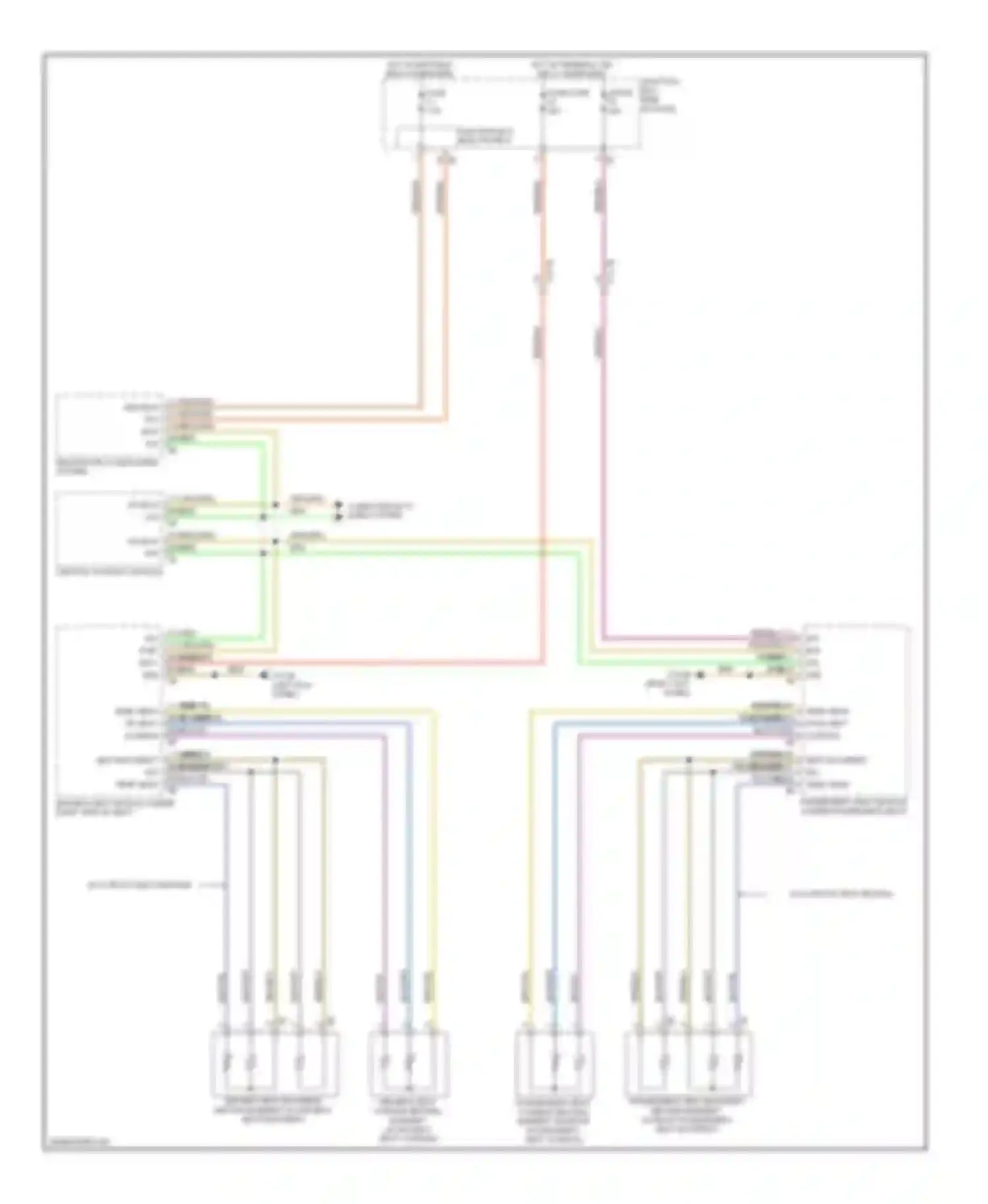 Wiring diagram 5 6 7 8 bus sig bus sig pwr sply gnd for BMW 5 series F10/F11 (2009-2013) (1 of 4)