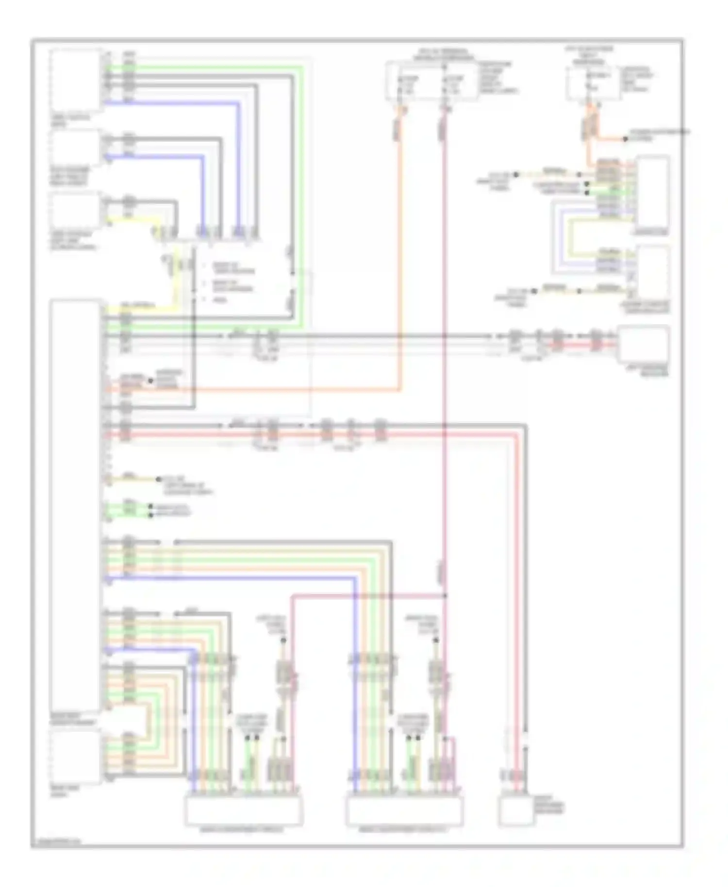 Wiring diagram basic w/ video module for BMW 5 series F10/F11 (2009-2013) (1 of 1)