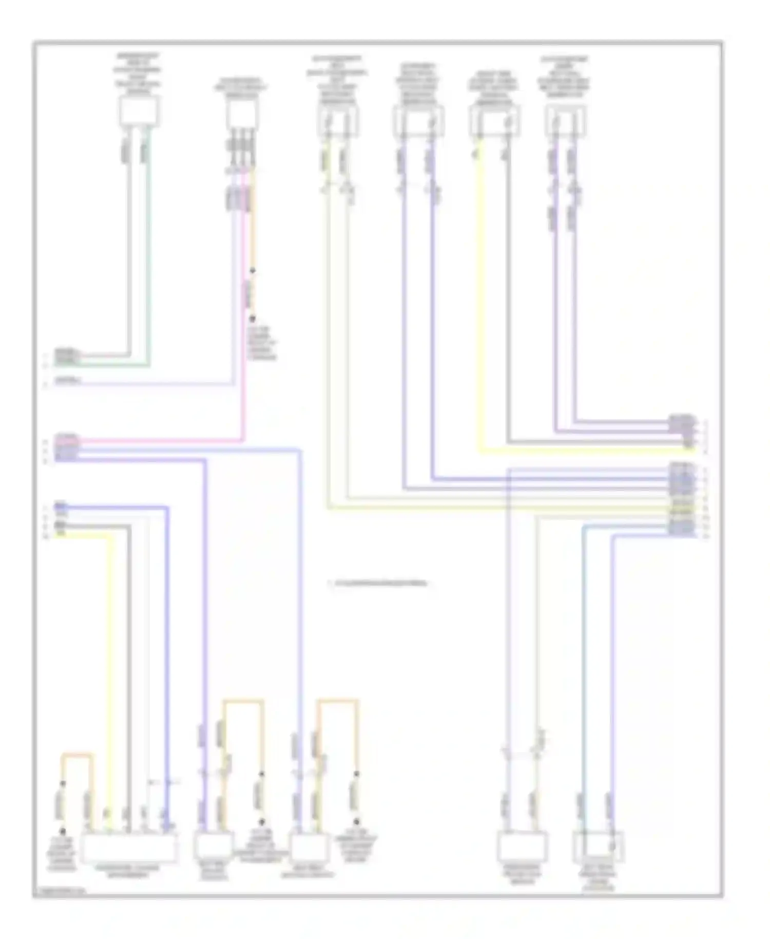 Wiring diagram pedestrian protection sensor for BMW 5 series F10/F11 (2009-2013)