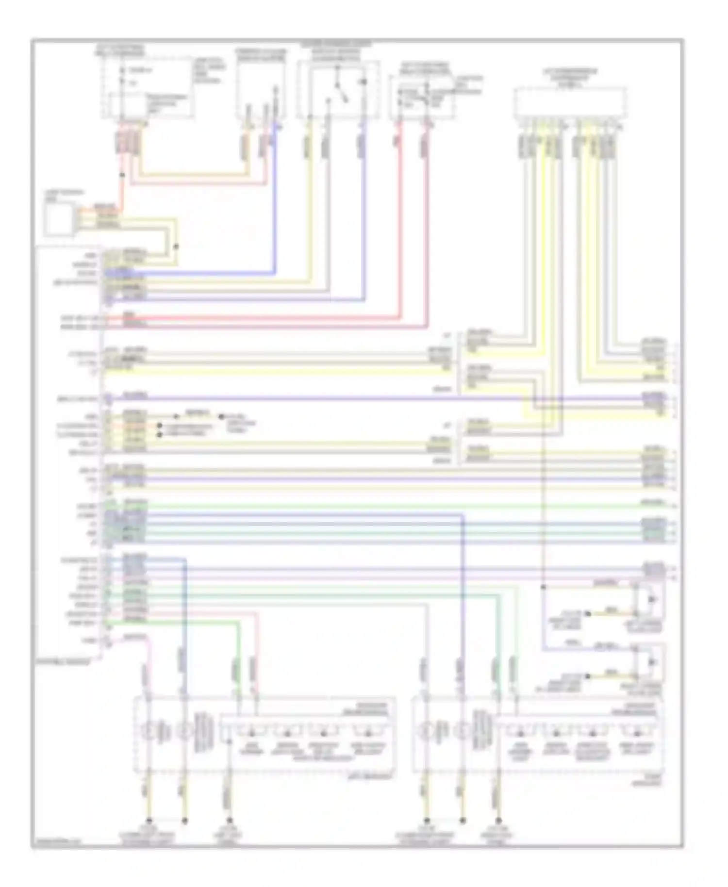 Wiring diagram footwell module for BMW 5 series F10/F11 (2009-2013) (7 of 28)