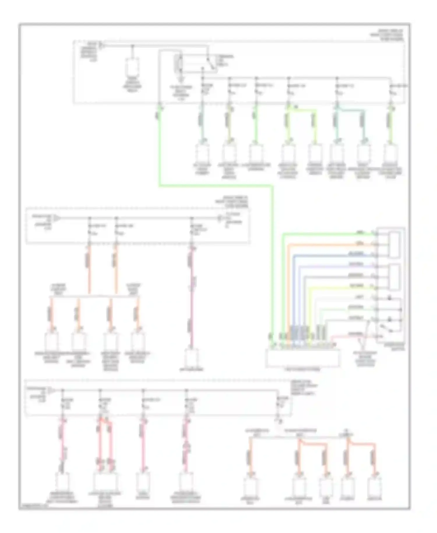 Wiring diagram fuse 131 for BMW 5 series F10/F11 (2009-2013) (1 of 2)