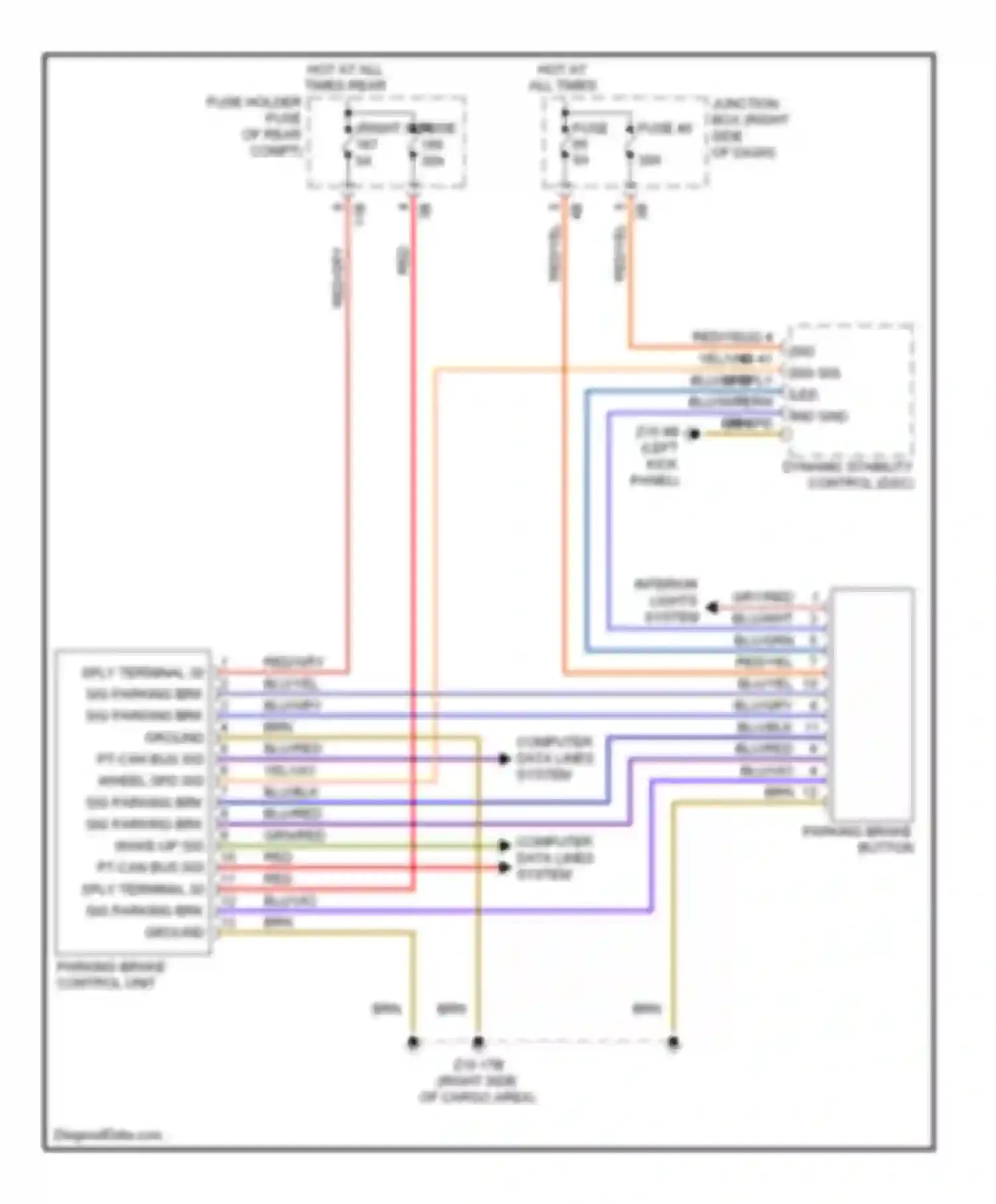 Wiring diagram fuse 60 fuse 40 for BMW 5 series F10/F11 (2009-2013) (1 of 1)