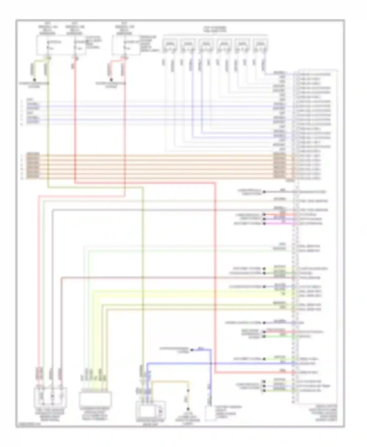 Wiring diagram electronic suspension system for BMW 5 series F10/F11 (2009-2013)