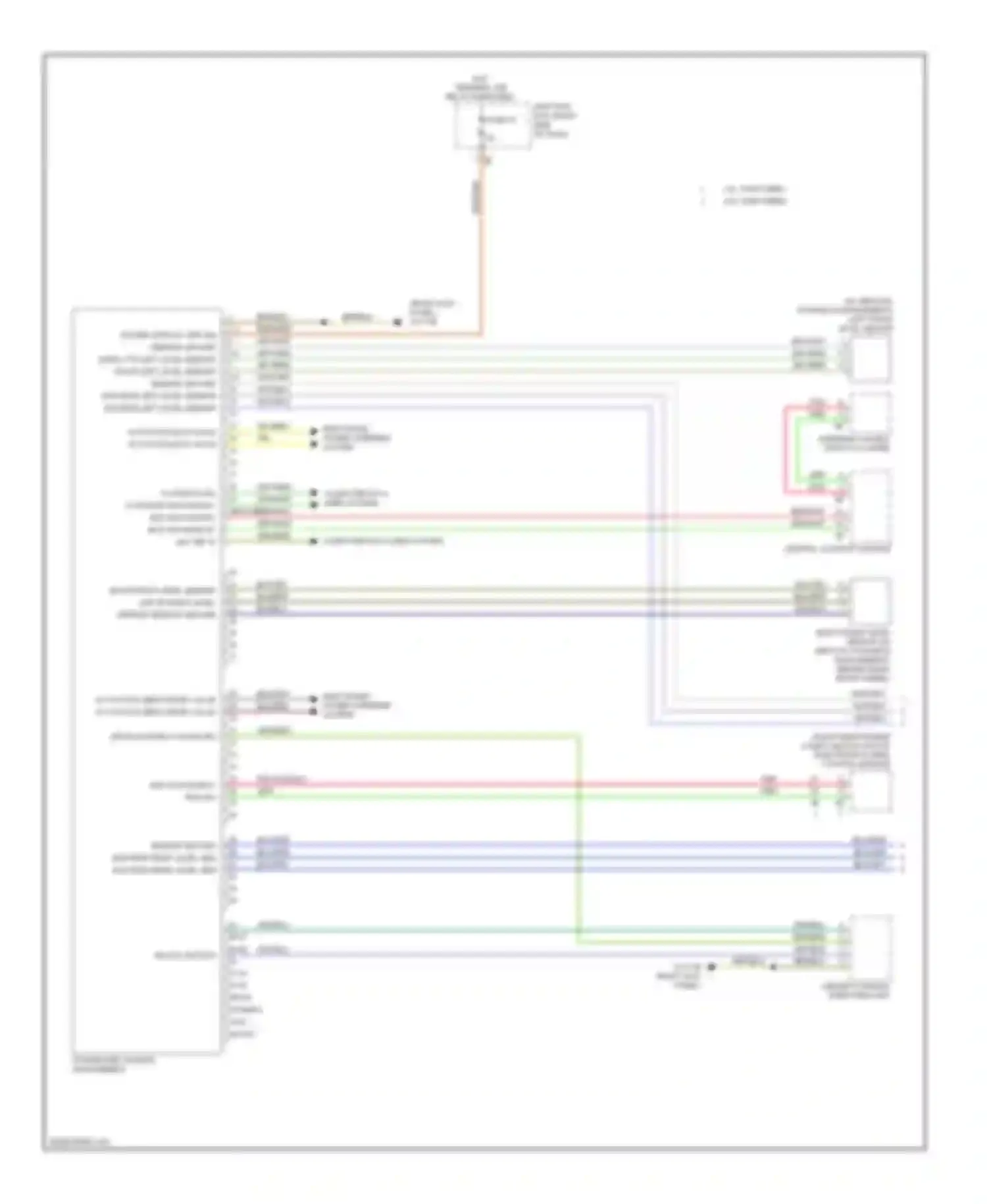 Wiring diagram hot w/ for BMW 5 series F10/F11 (2009-2013)