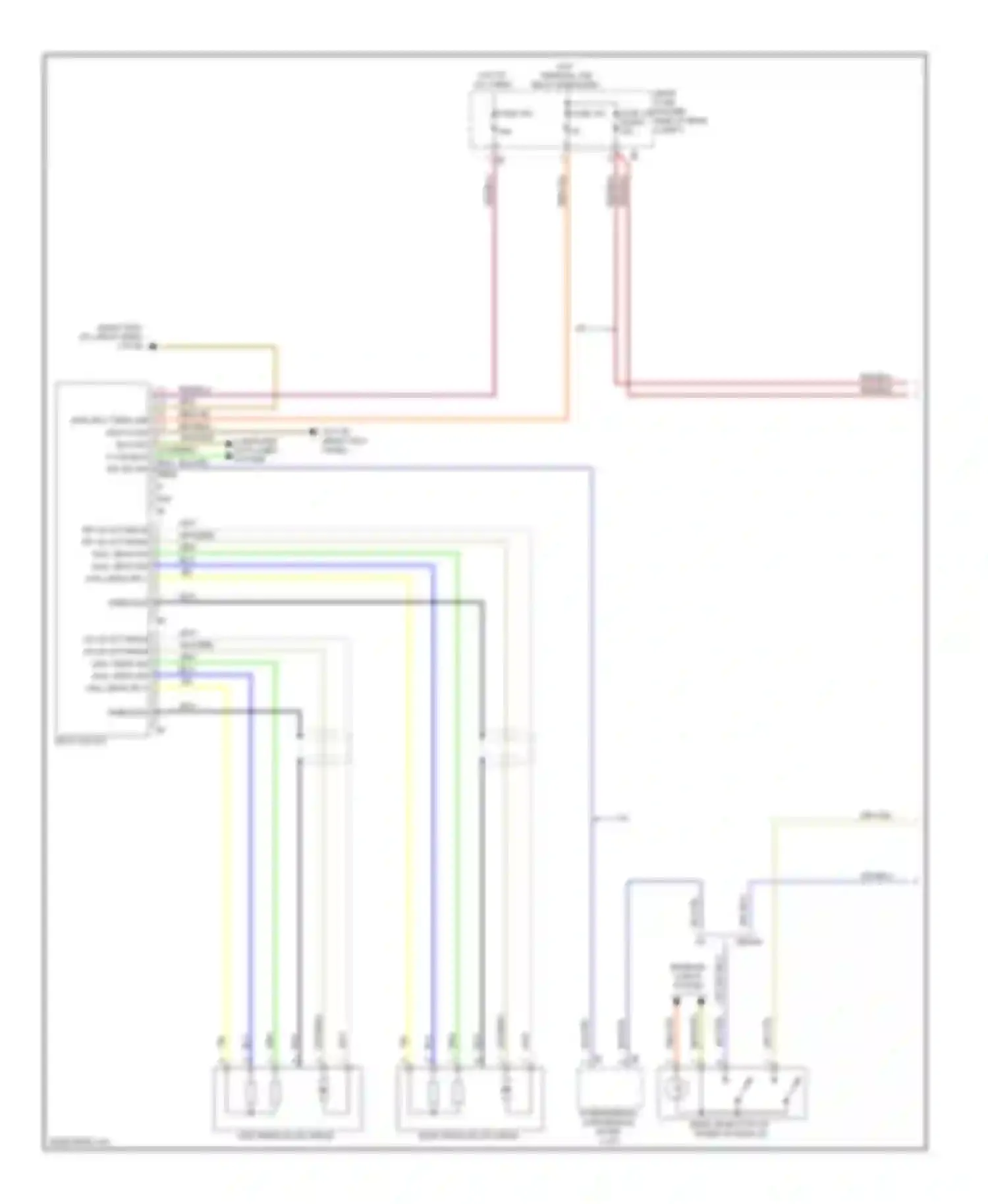 Wiring diagram gnd k-can bus sig k-can bus sig sw sig for BMW 5 series F10/F11 (2009-2013)