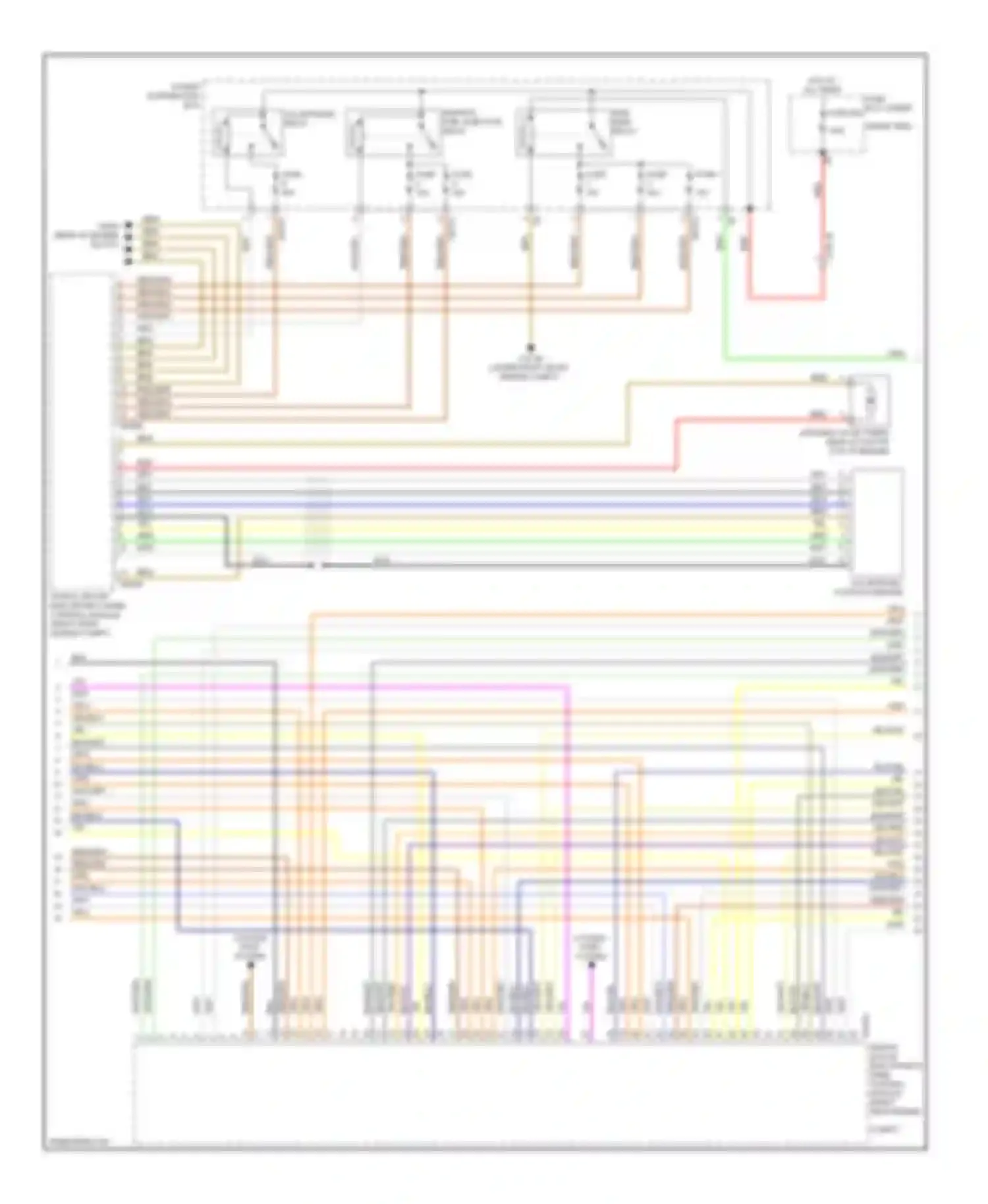 Wiring diagram ignition, fuel injection relay for BMW 5 series F10/F11 (2009-2013) (2 of 3)