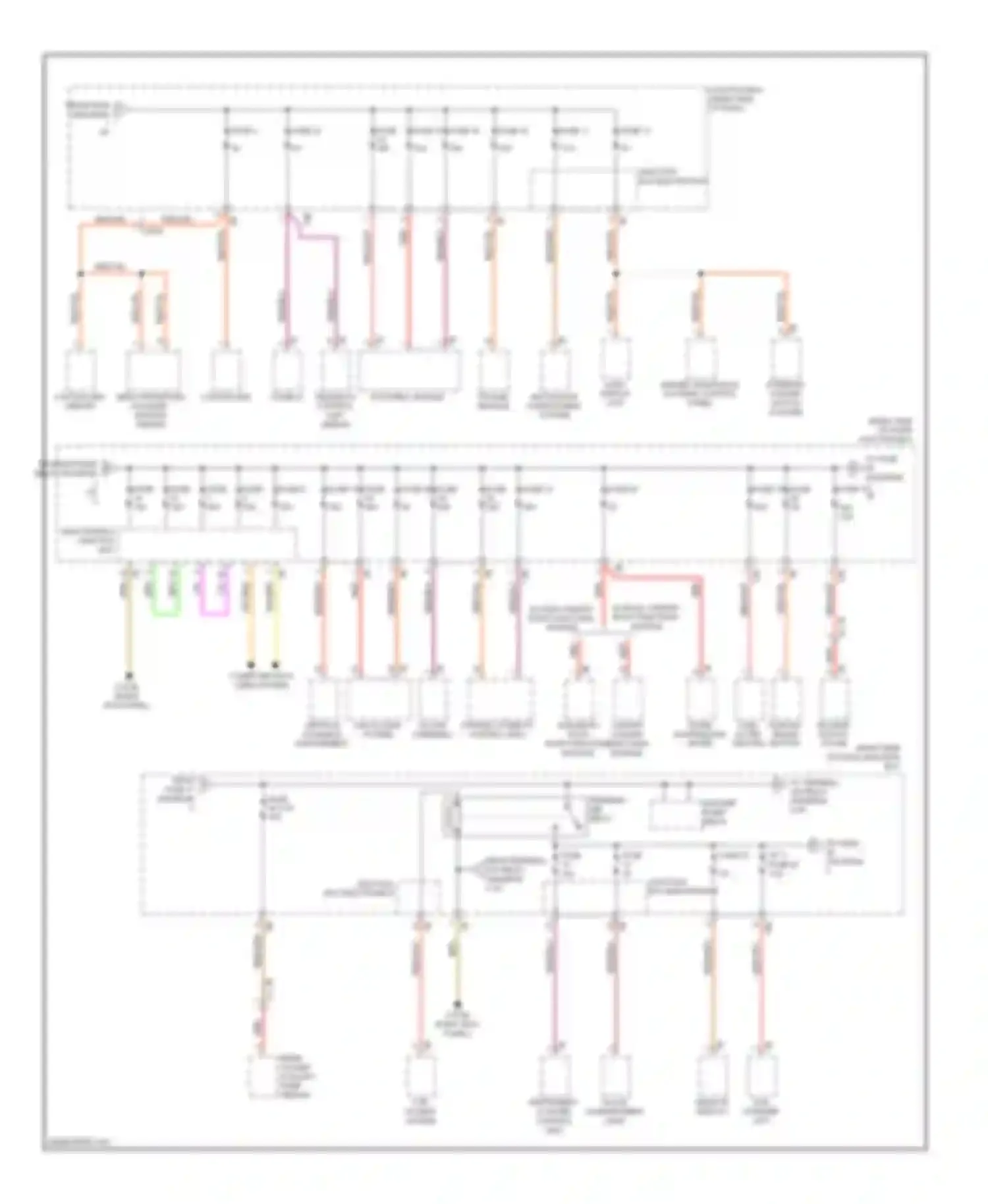 Wiring diagram w/ high variant roof functions module for BMW 5 series F10/F11 (2009-2013)