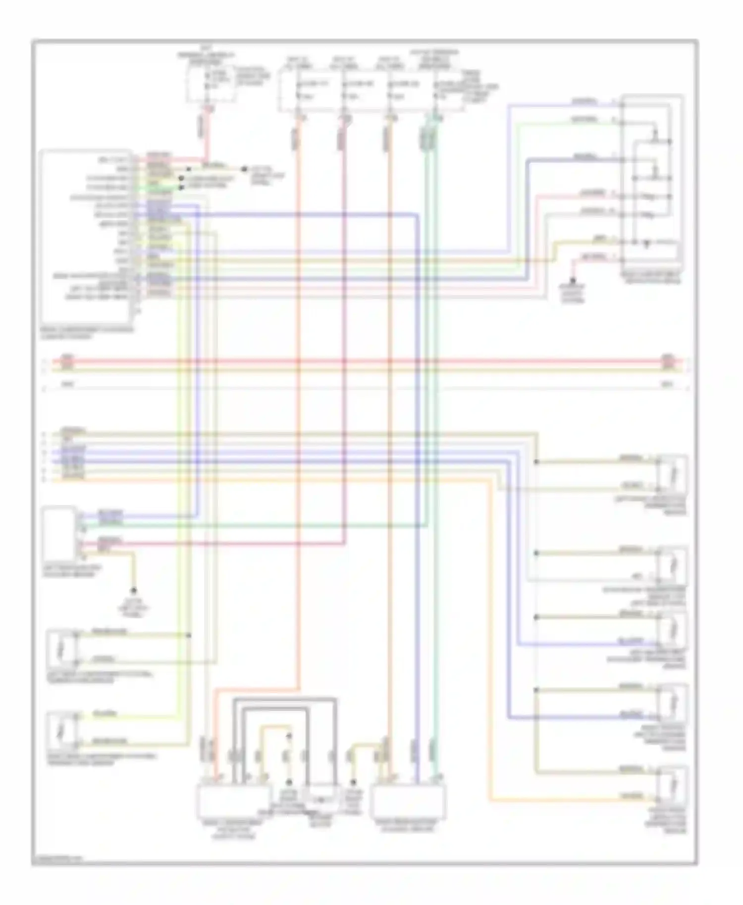 Wiring diagram left heating heat exchanger temperature sensor for BMW 5 series F10/F11 (2009-2013) (1 of 1)
