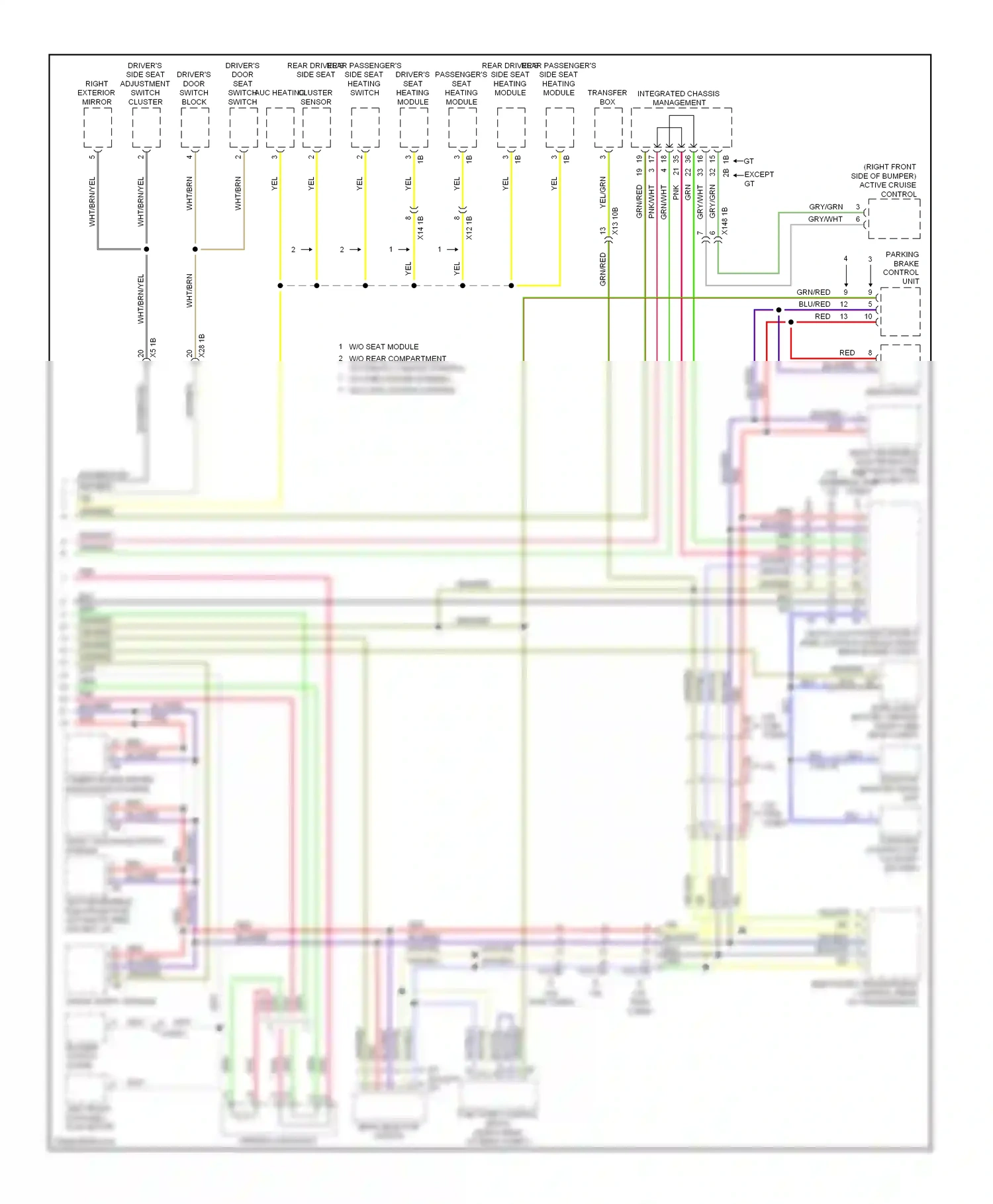 BMW 5 series F10/F11 (2009-2013) night vision electronic module wiring diagram  (1 of 1)
