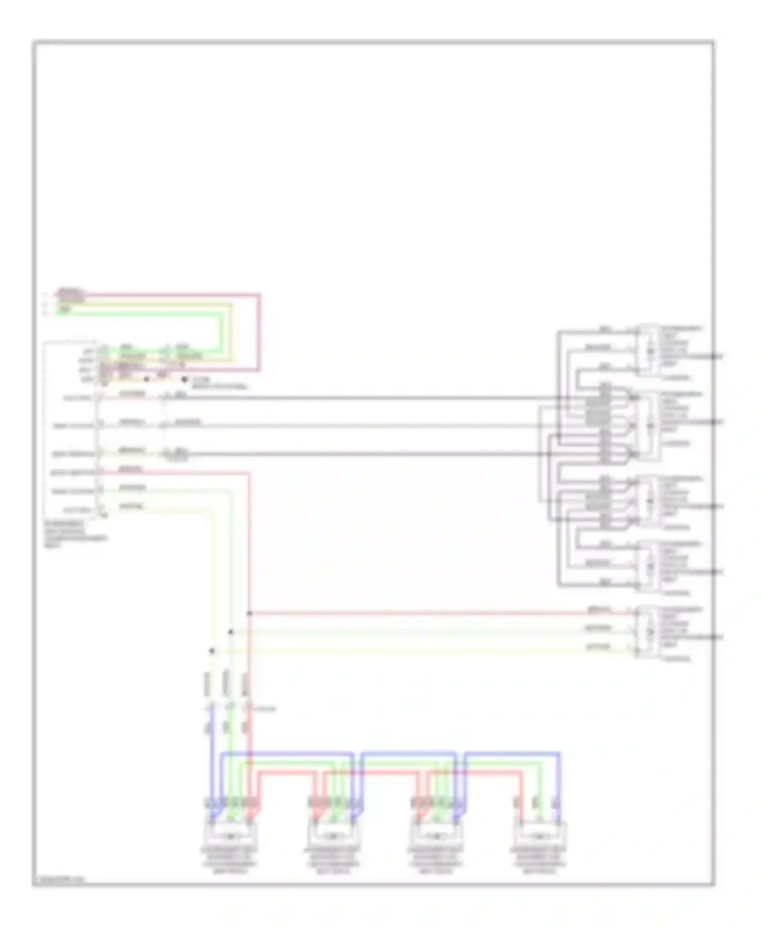 Wiring diagram cushion) for BMW 5 series F10/F11 (2009-2013)
