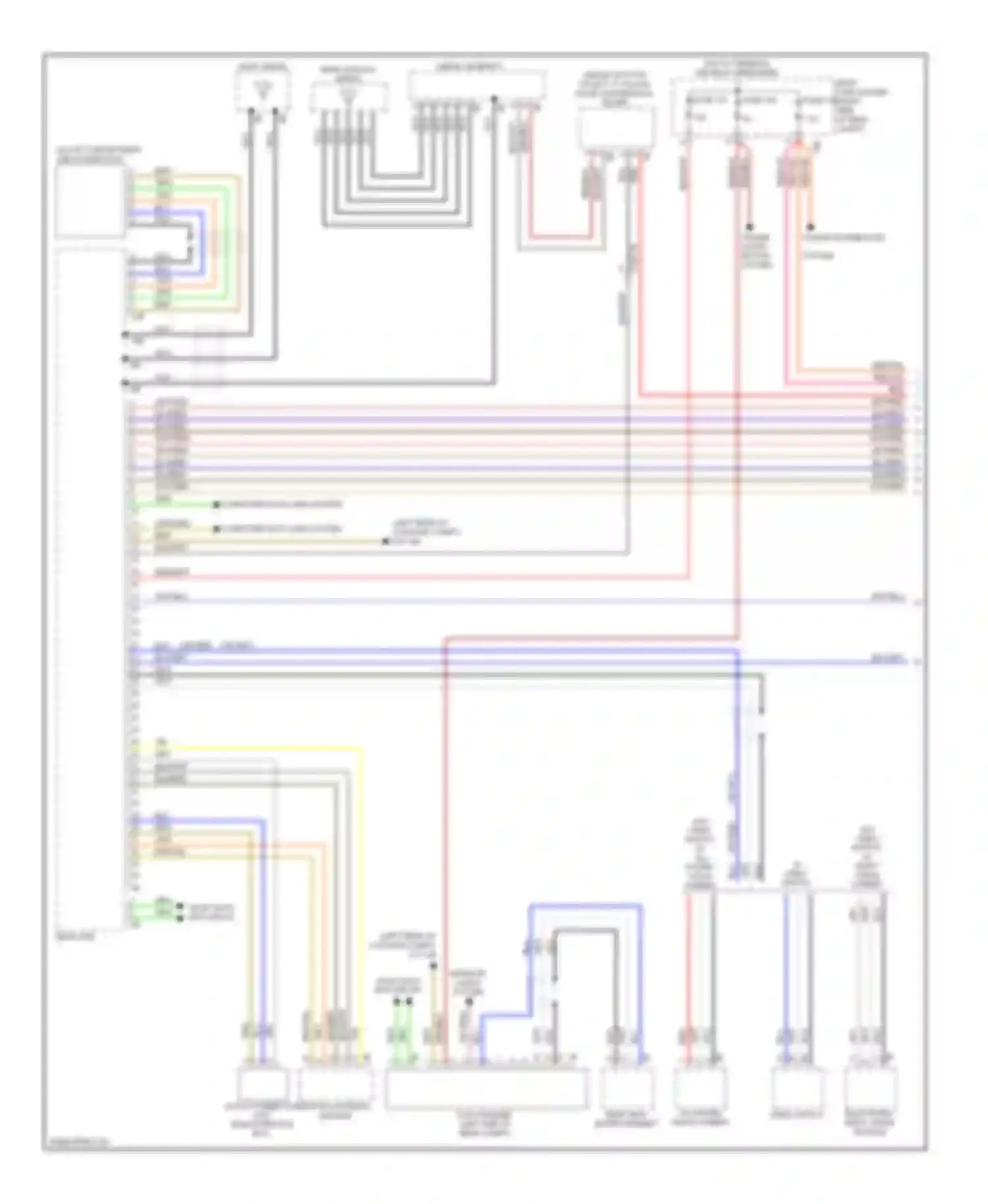 Wiring diagram power distri- for BMW 5 series F10/F11 (2009-2013) (1 of 2)