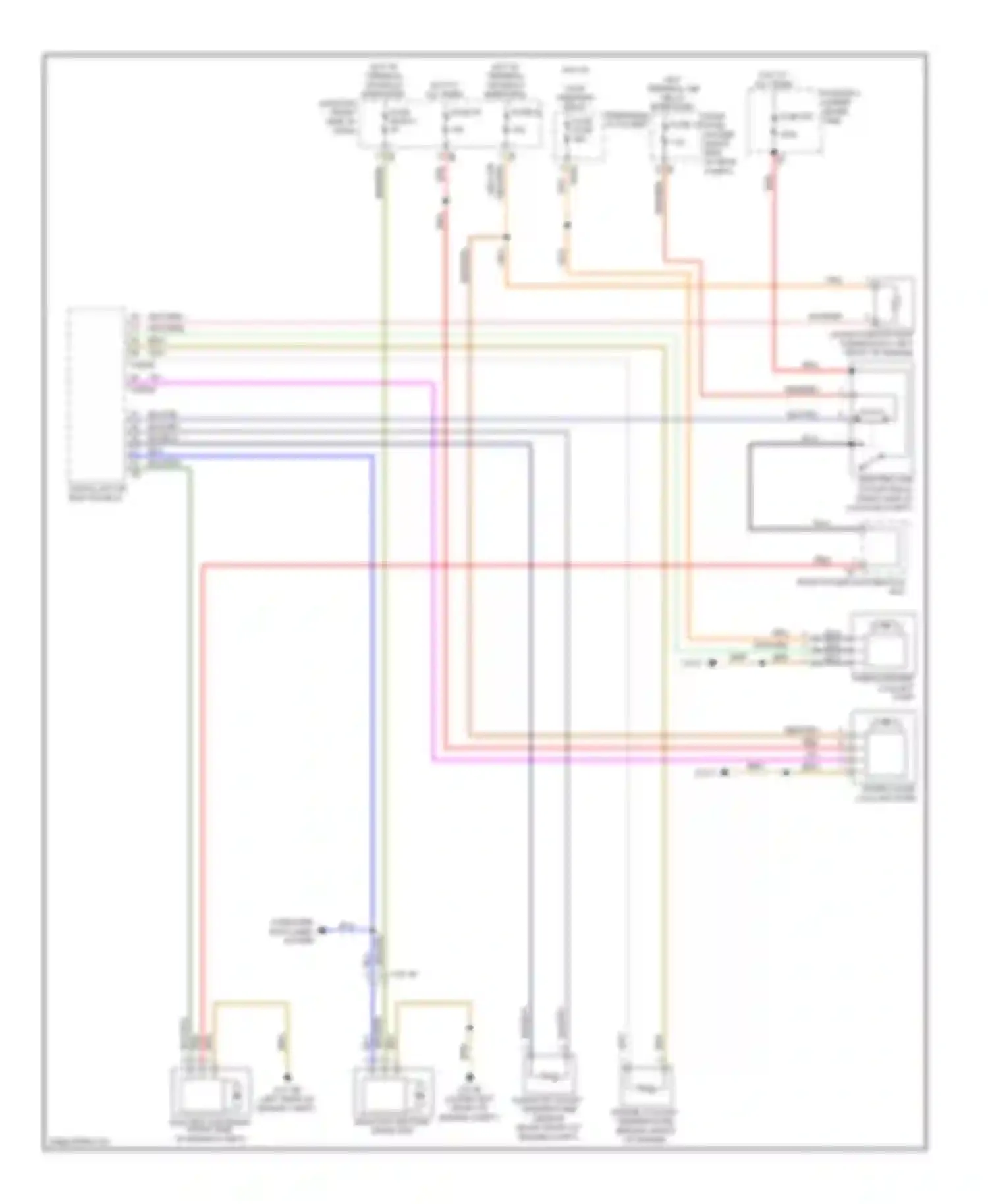 Wiring diagram radiator shutter drive unit for BMW 5 series F10/F11 (2009-2013) (5 of 8)