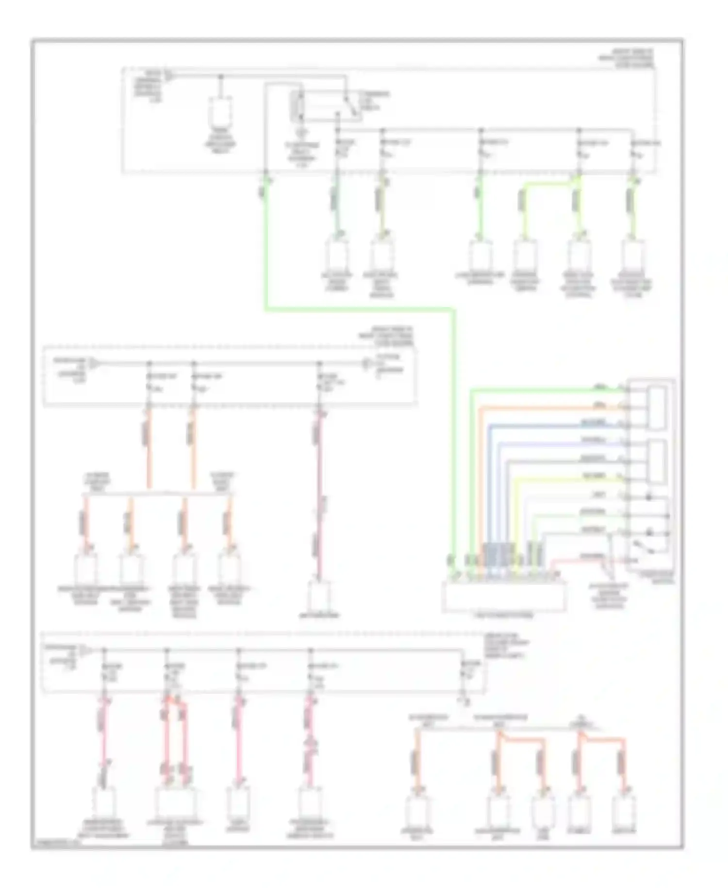 Wiring diagram rear axle king pin inclination control for BMW 5 series F10/F11 (2009-2013) (5 of 6)