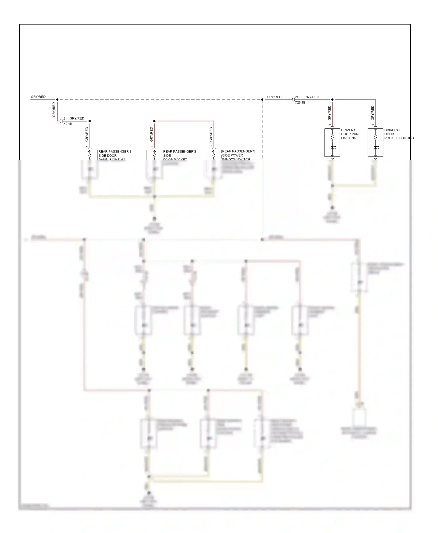 BMW 5 series F10/F11 (2009-2013) rear compartment automatic climate control wiring diagram  (3 of 7)