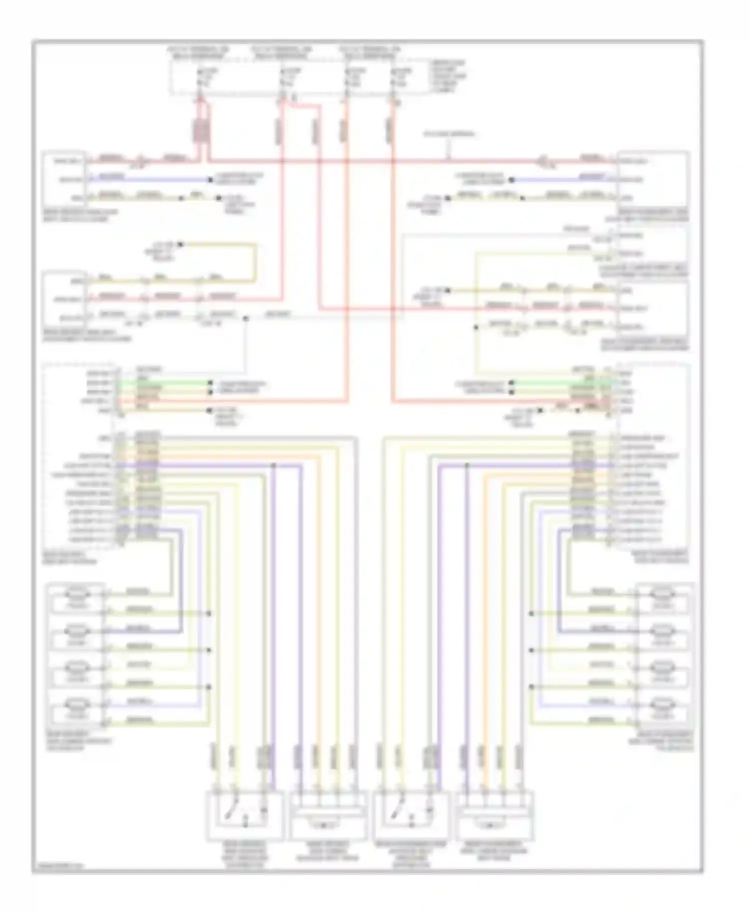 Wiring diagram rear passenger's side seat module for BMW 5 series F10/F11 (2009-2013) (5 of 9)