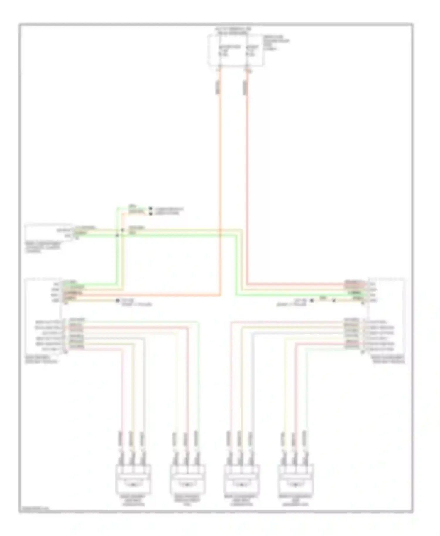Wiring diagram rear fuse holder (right side of for BMW 5 series F10/F11 (2009-2013)