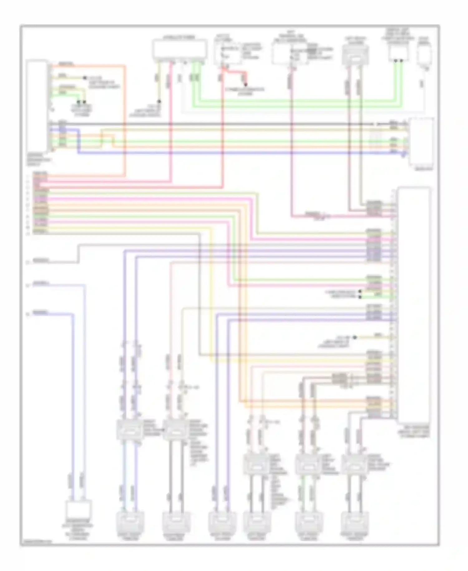 Wiring diagram right rear tweeter for BMW 5 series F10/F11 (2009-2013) (1 of 5)