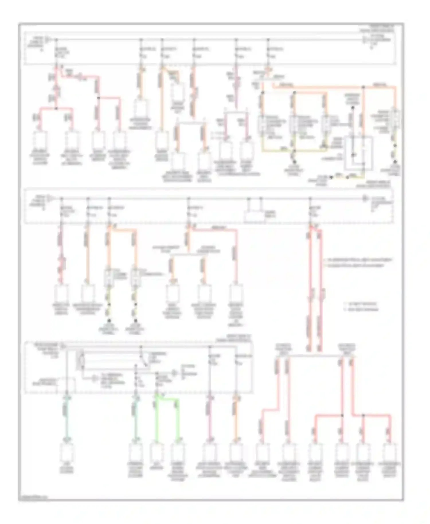 Wiring diagram w/ high variant roof functions module for BMW 5 series F10/F11 (2009-2013)