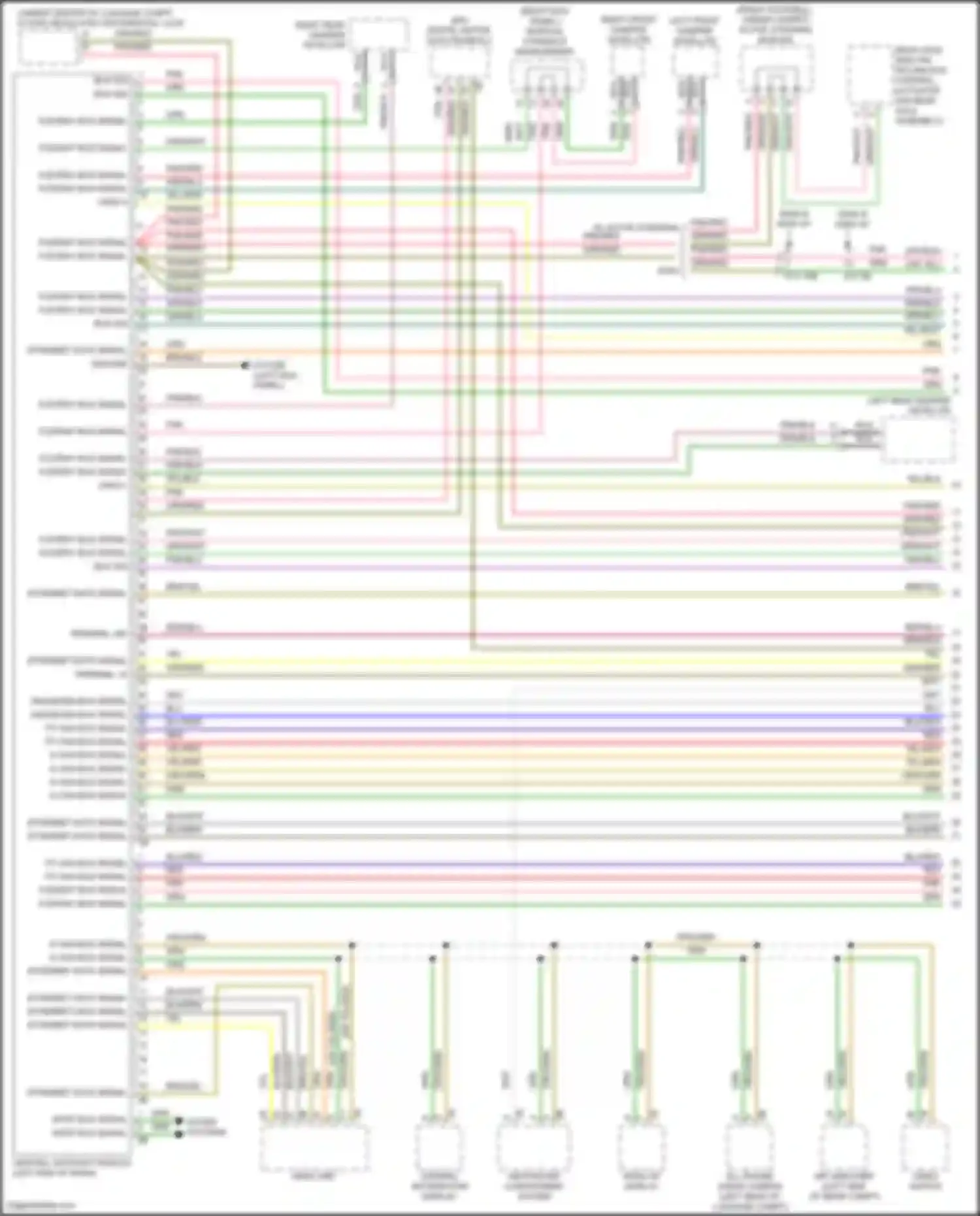 5 series BMW F10/F11 facelift (2013-2017): Computer data lines circuit (1 of 6)