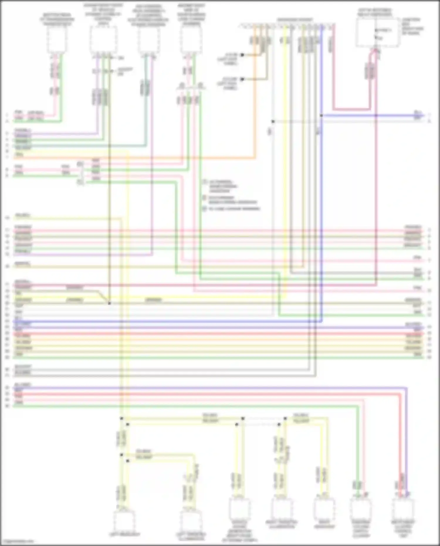 5 series BMW F10/F11 facelift (2013-2017): Computer data lines circuit (2 of 6)