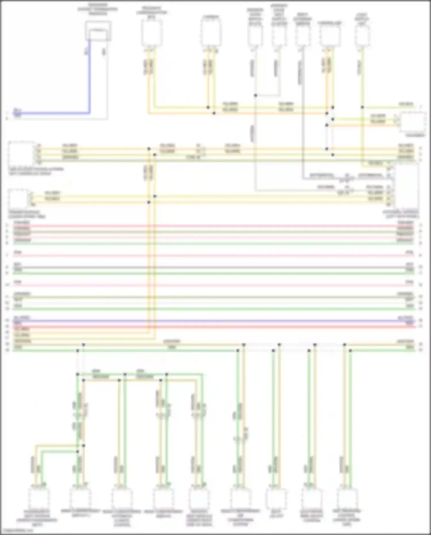 5 series BMW F10/F11 facelift (2013-2017): Computer data lines circuit (3 of 6)