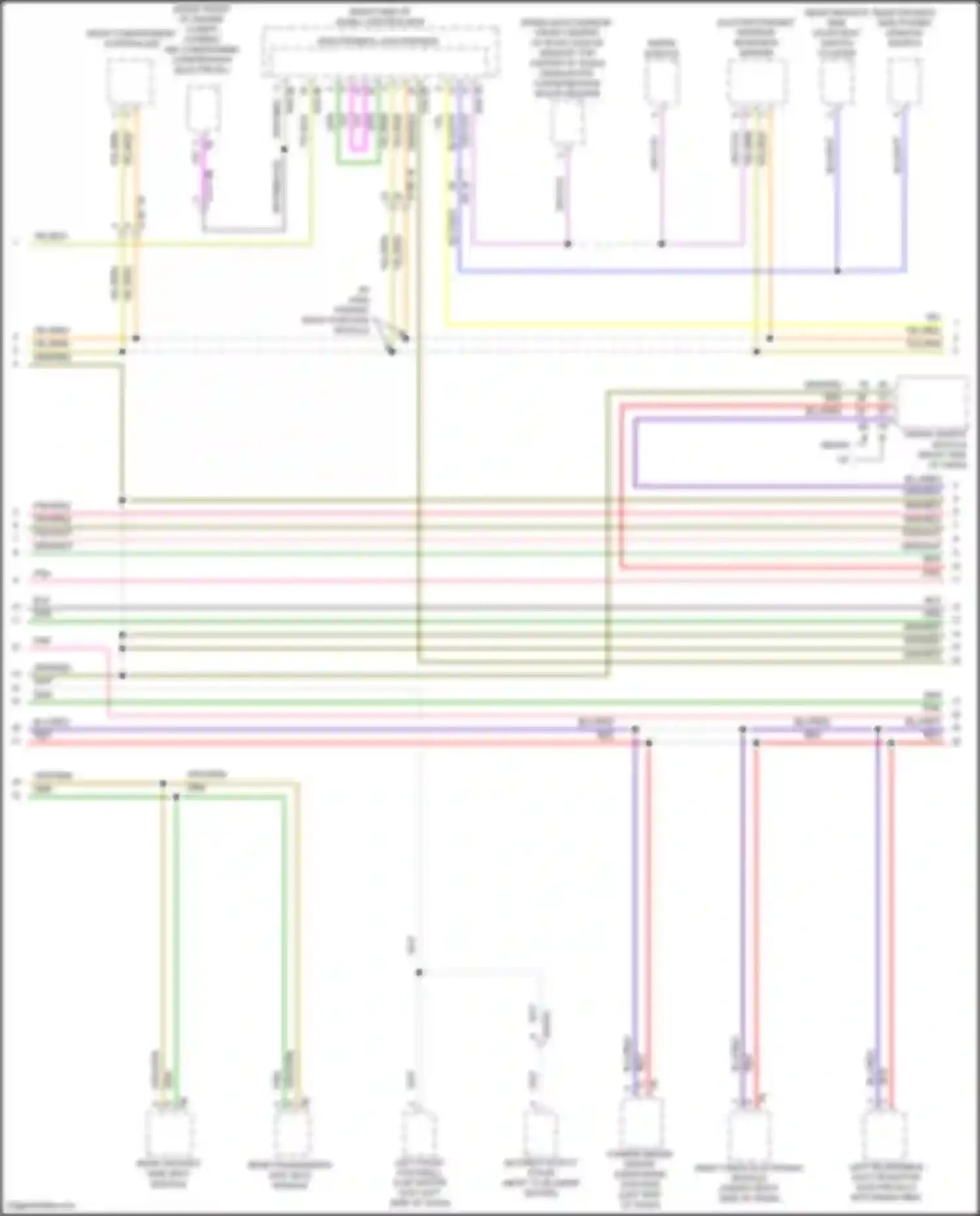 5 series BMW F10/F11 facelift (2013-2017): Computer data lines circuit (4 of 6)
