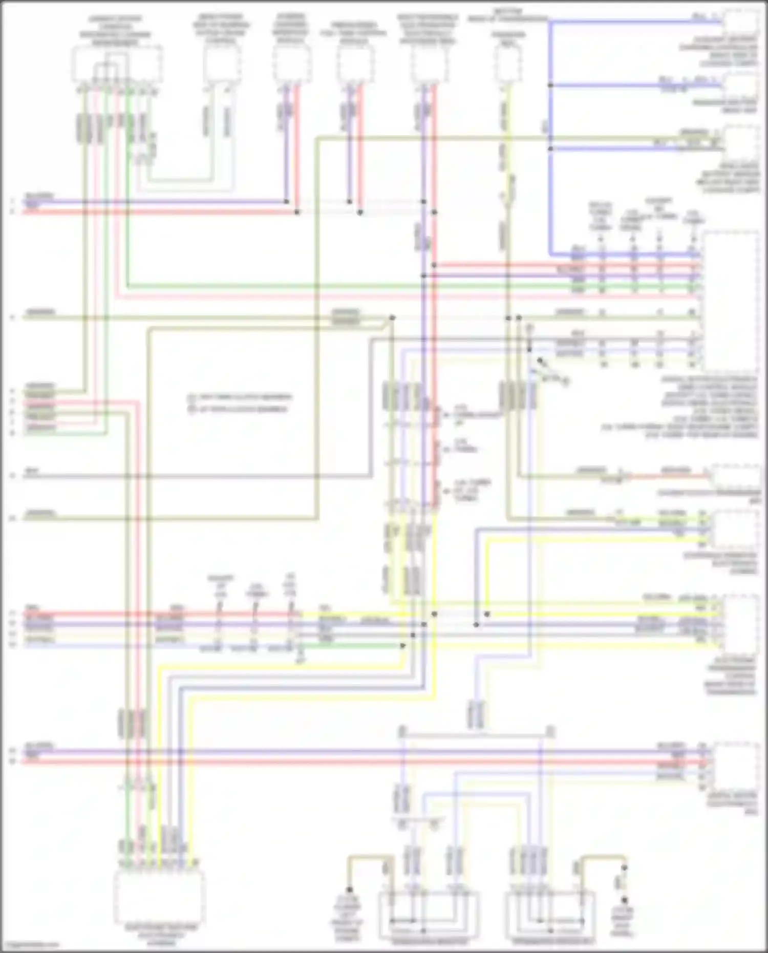 5 series BMW F10/F11 facelift (2013-2017): Computer data lines circuit (6 of 6)