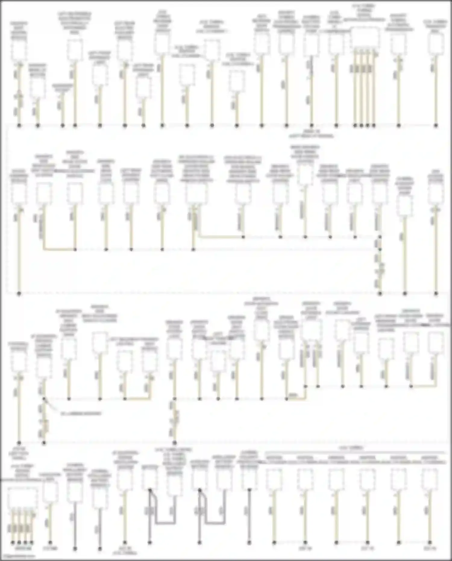 5 series BMW F10/F11 facelift (2013-2017): Ground distribution circuit (1 of 6)