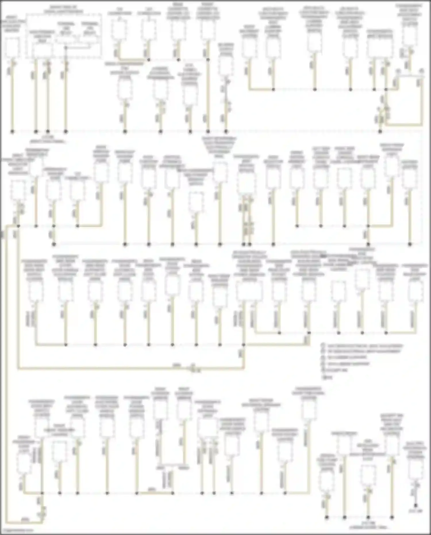 5 series BMW F10/F11 facelift (2013-2017): Ground distribution circuit (2 of 6)