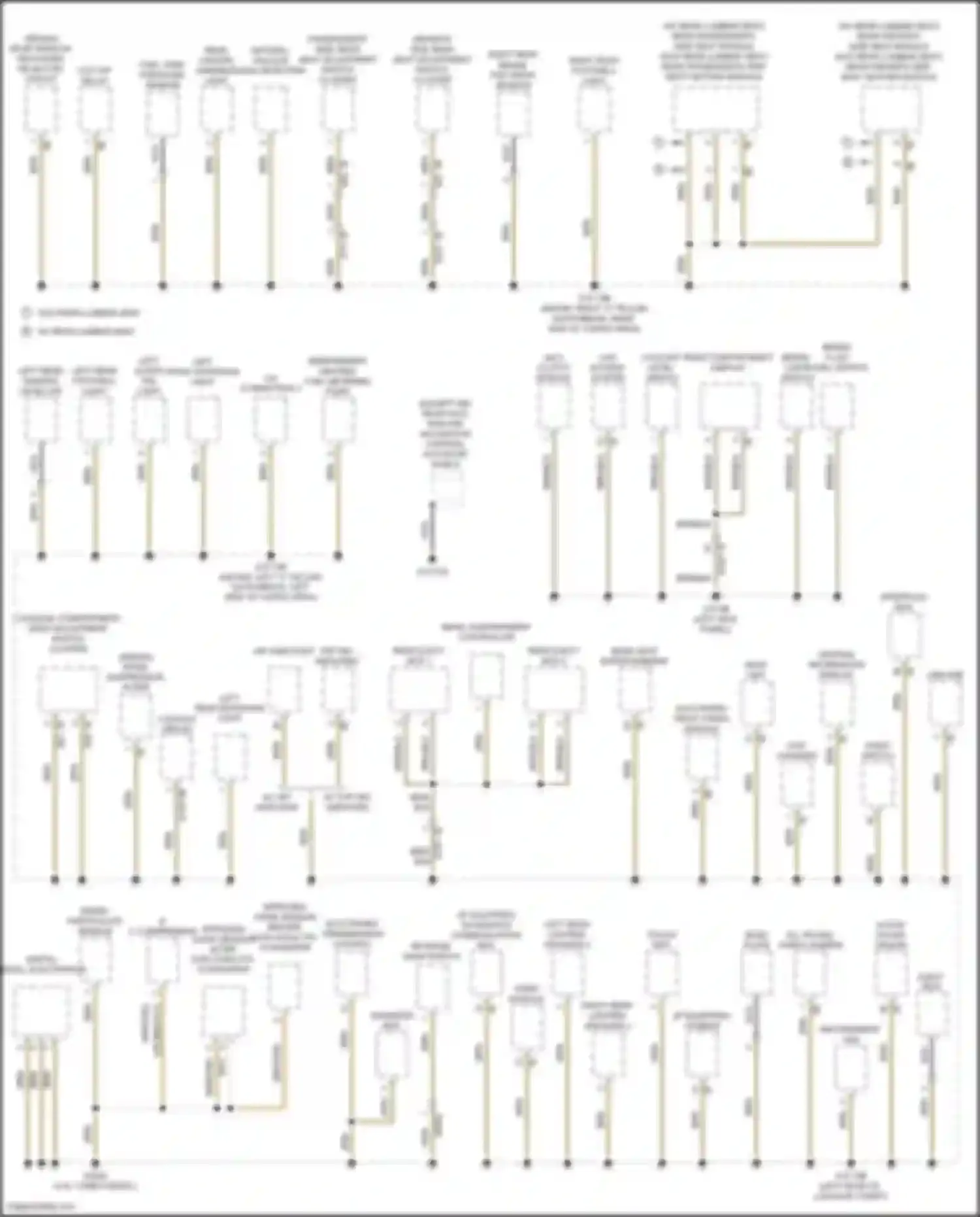 5 series BMW F10/F11 facelift (2013-2017): Ground distribution circuit (3 of 6)