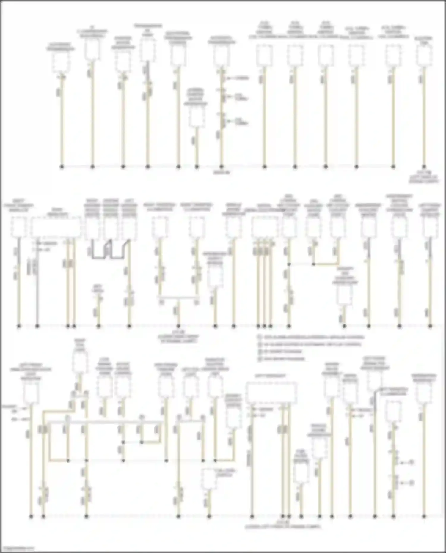 5 series BMW F10/F11 facelift (2013-2017): Ground distribution circuit (5 of 6)