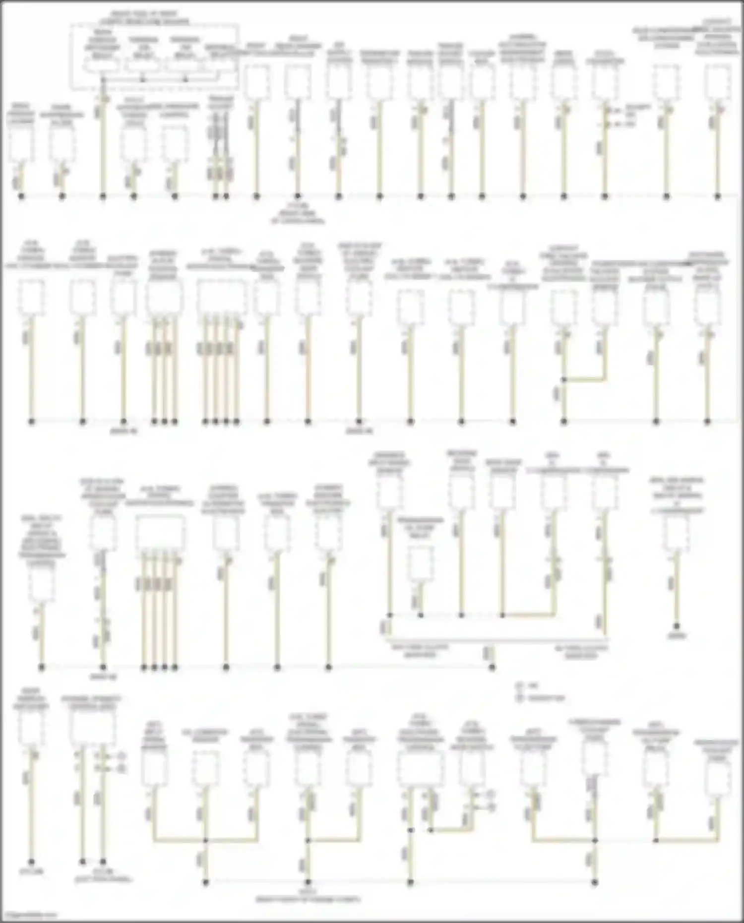 5 series BMW F10/F11 facelift (2013-2017): Ground distribution circuit (6 of 6)
