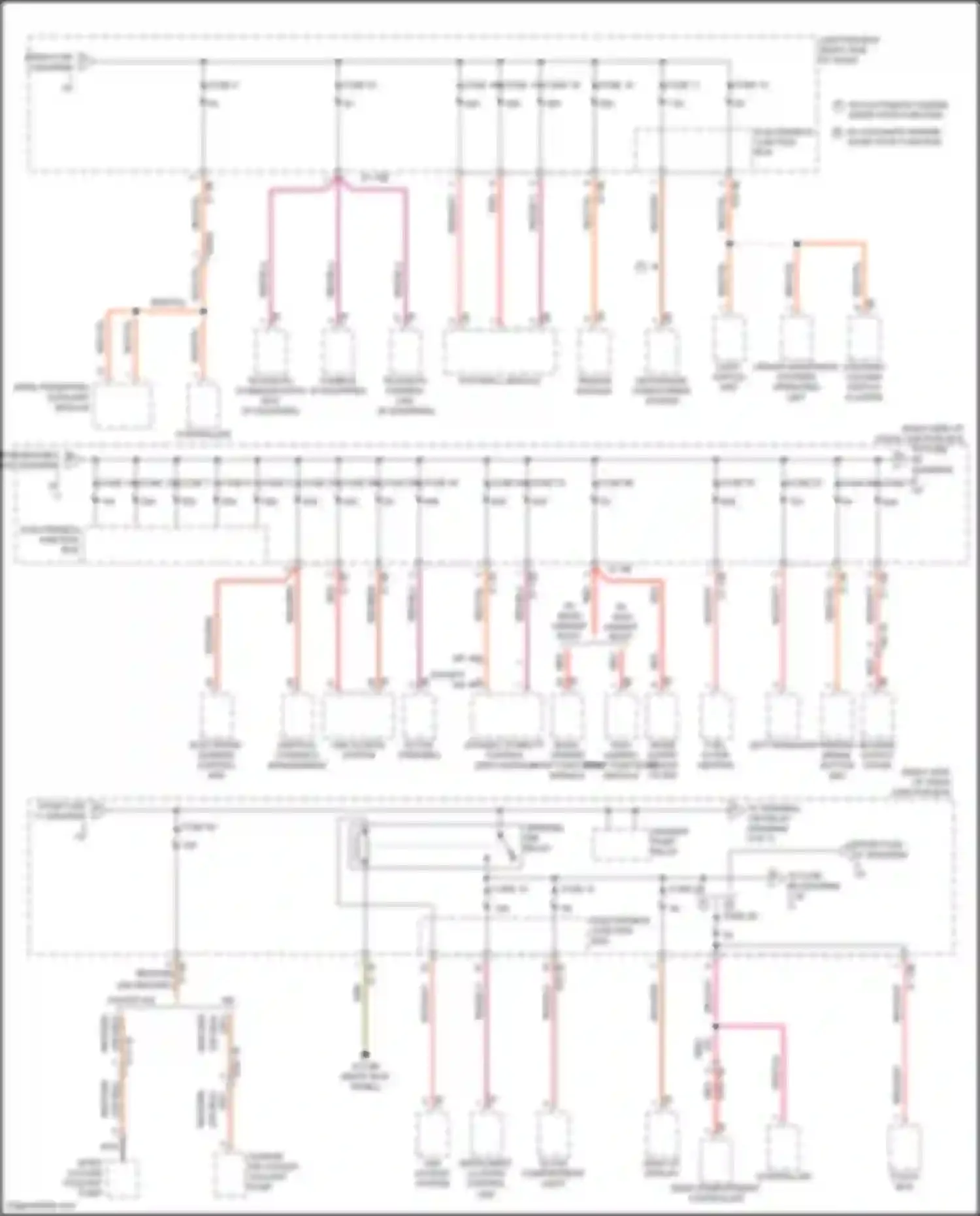 5 series BMW F10/F11 facelift (2013-2017): Power distribution circuit (2 of 7)