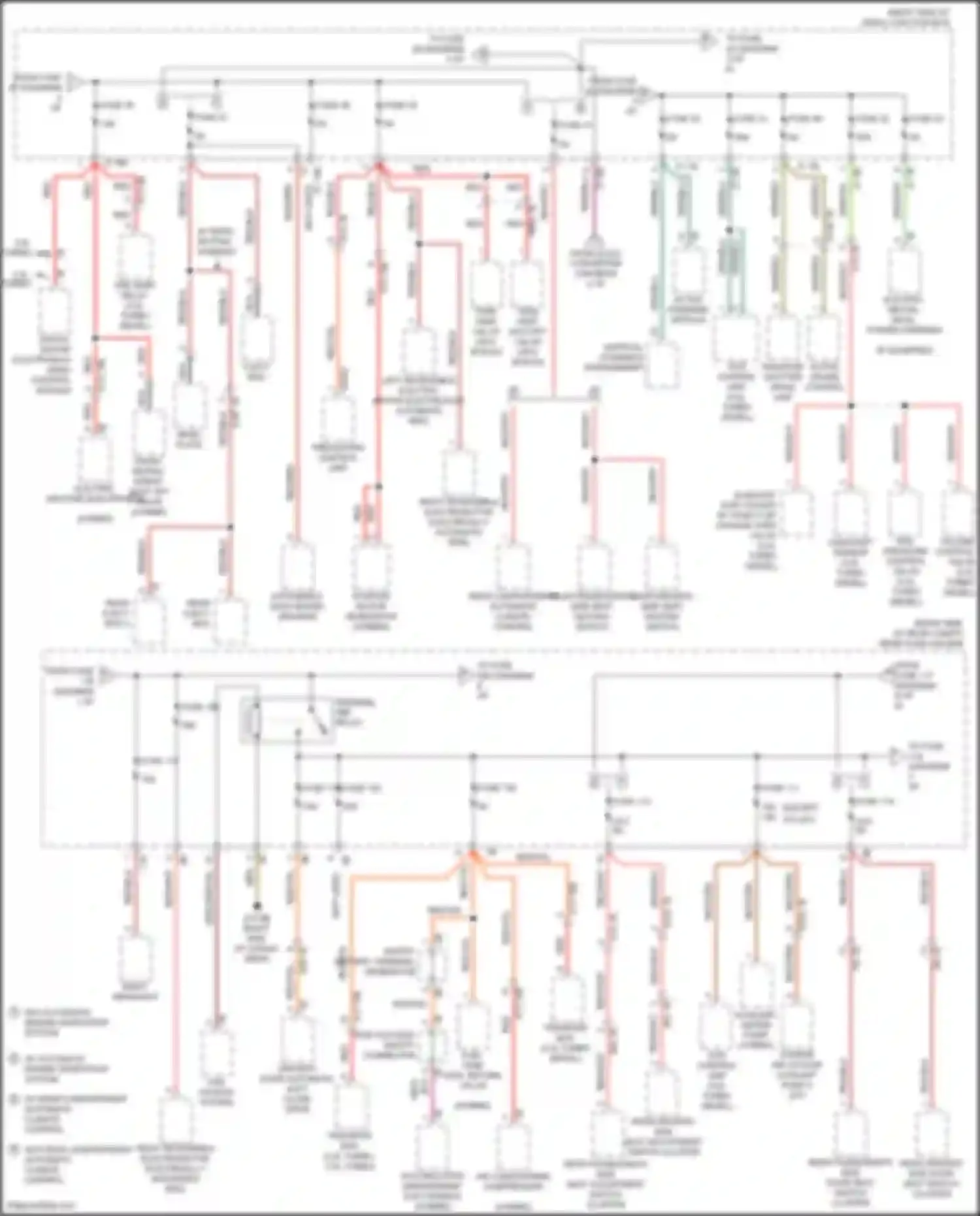 5 series BMW F10/F11 facelift (2013-2017): Power distribution circuit (4 of 6)