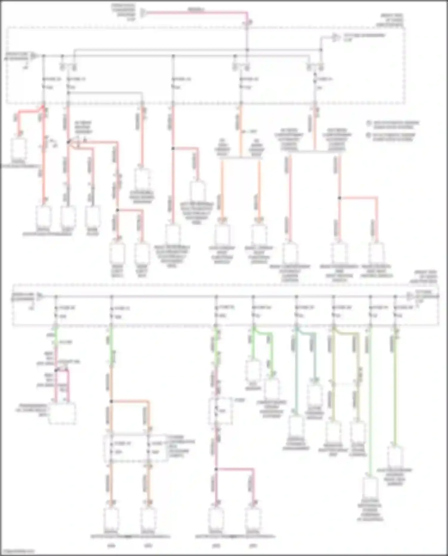 5 series BMW F10/F11 facelift (2013-2017): Power distribution circuit (4 of 7)