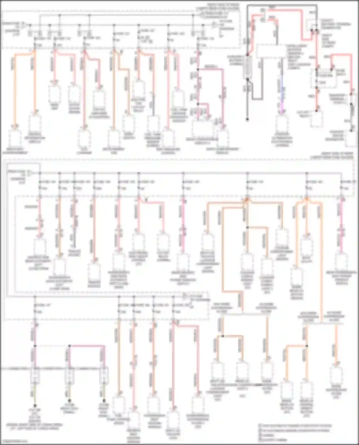 5 series BMW F10/F11 facelift (2013-2017): Power distribution circuit (5 of 6)