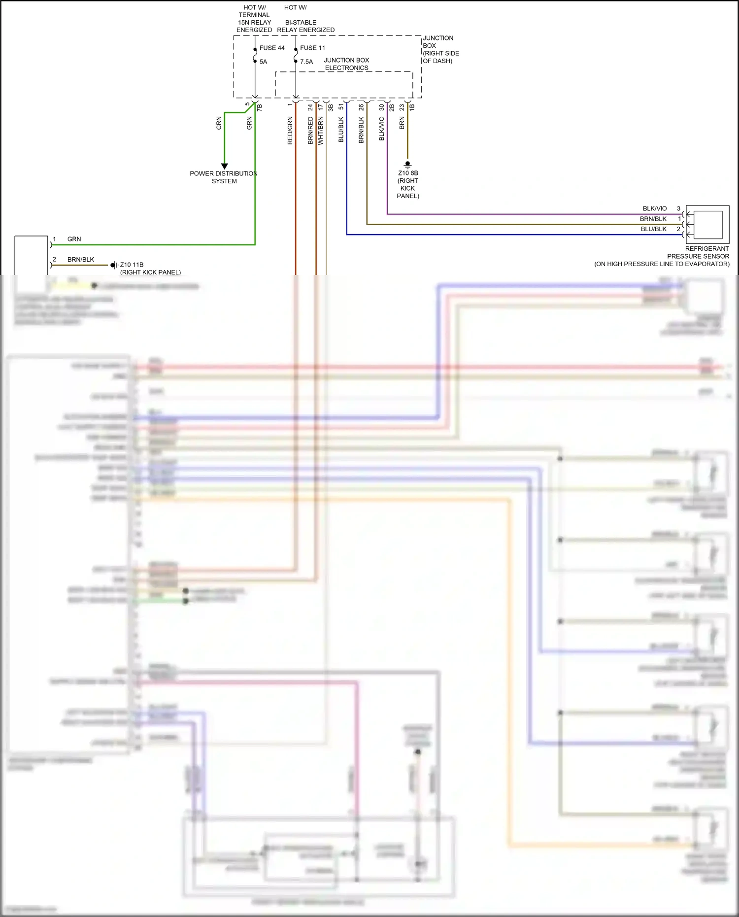 Wiring diagram computer data lines system for BMW 5 series F10/F11 facelift (2013-2017) (96 of 107)