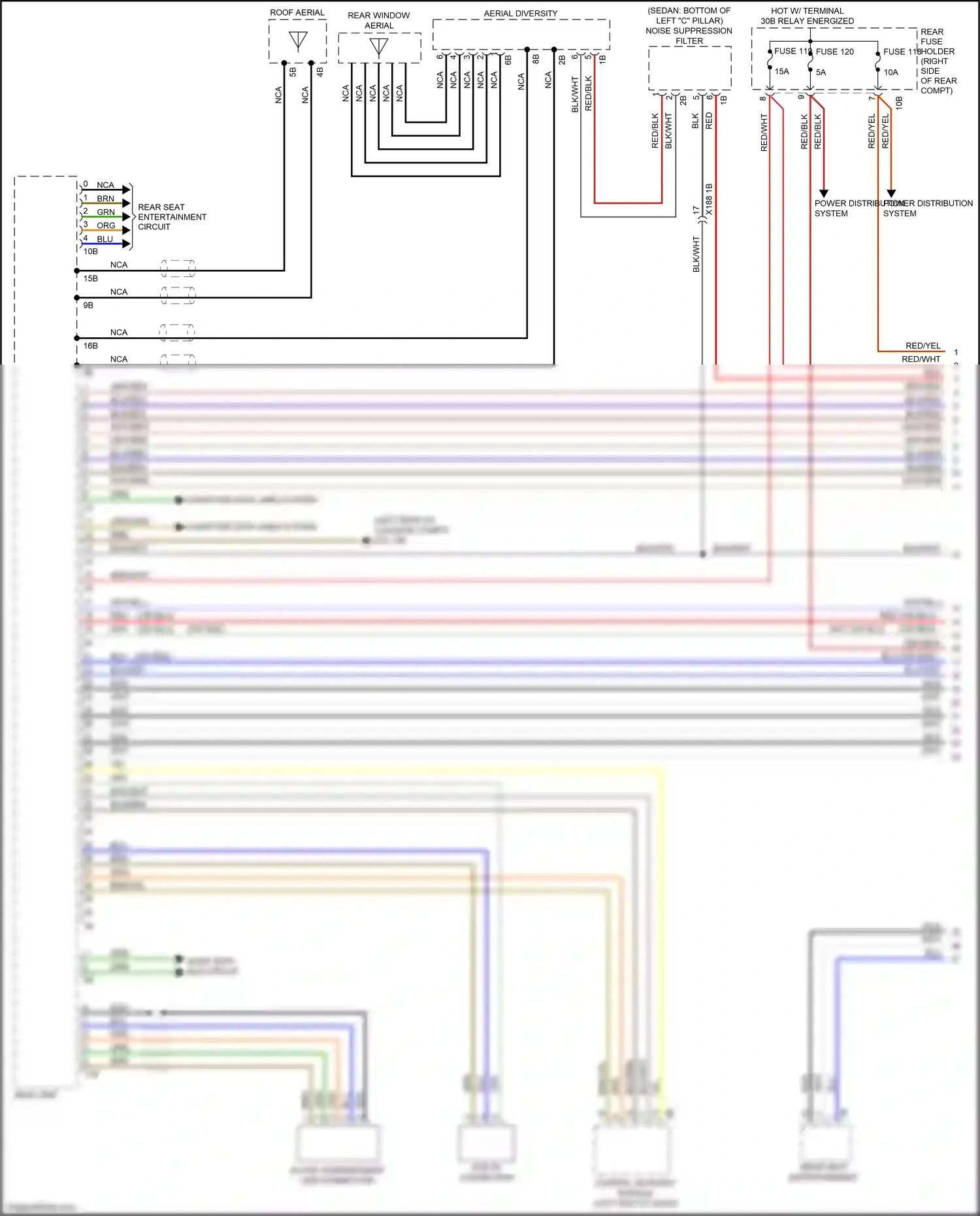 Wiring diagram computer data lines system for BMW 5 series F10/F11 facelift (2013-2017) (31 of 107)