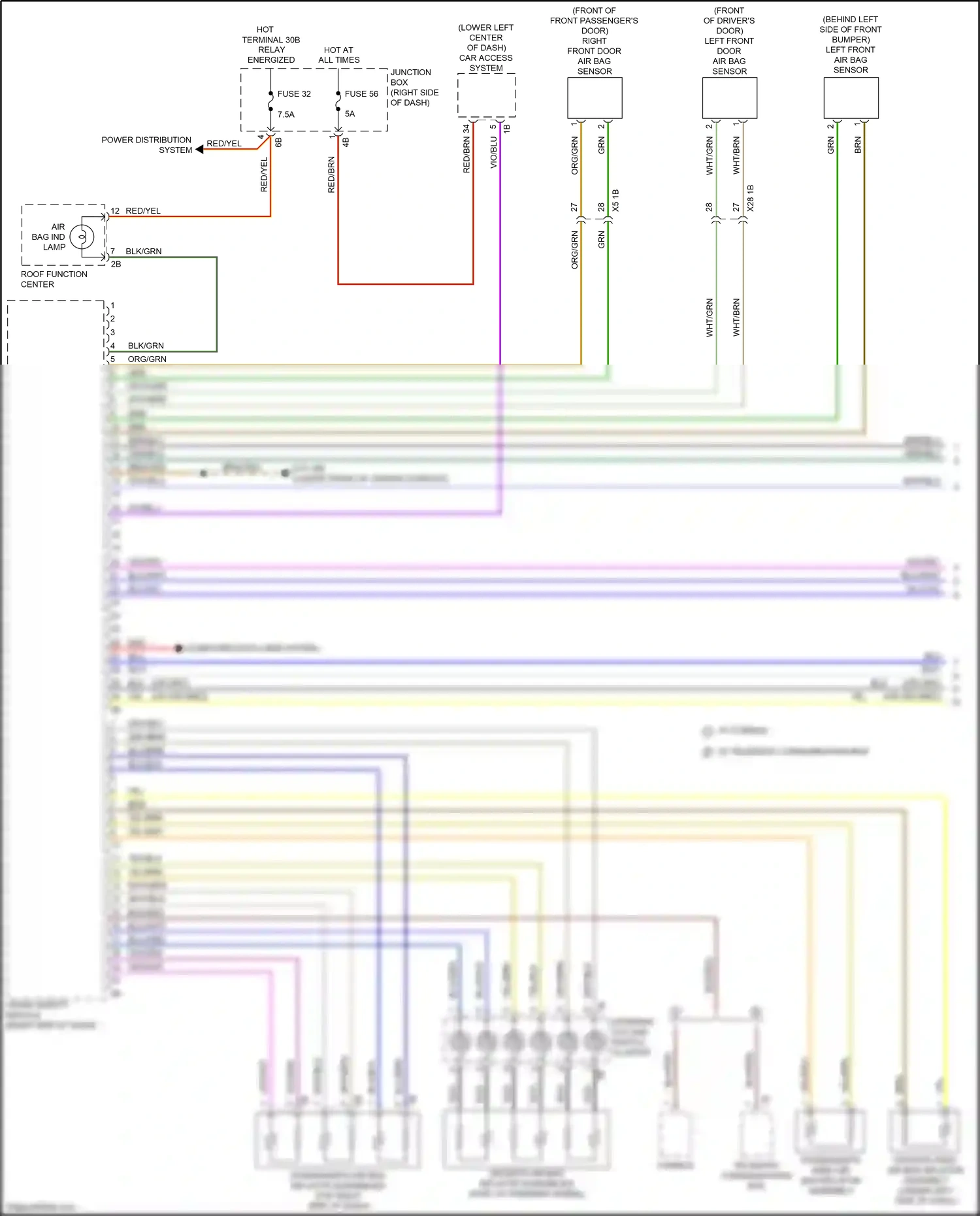 Wiring diagram computer data lines system for BMW 5 series F10/F11 facelift (2013-2017) (27 of 107)